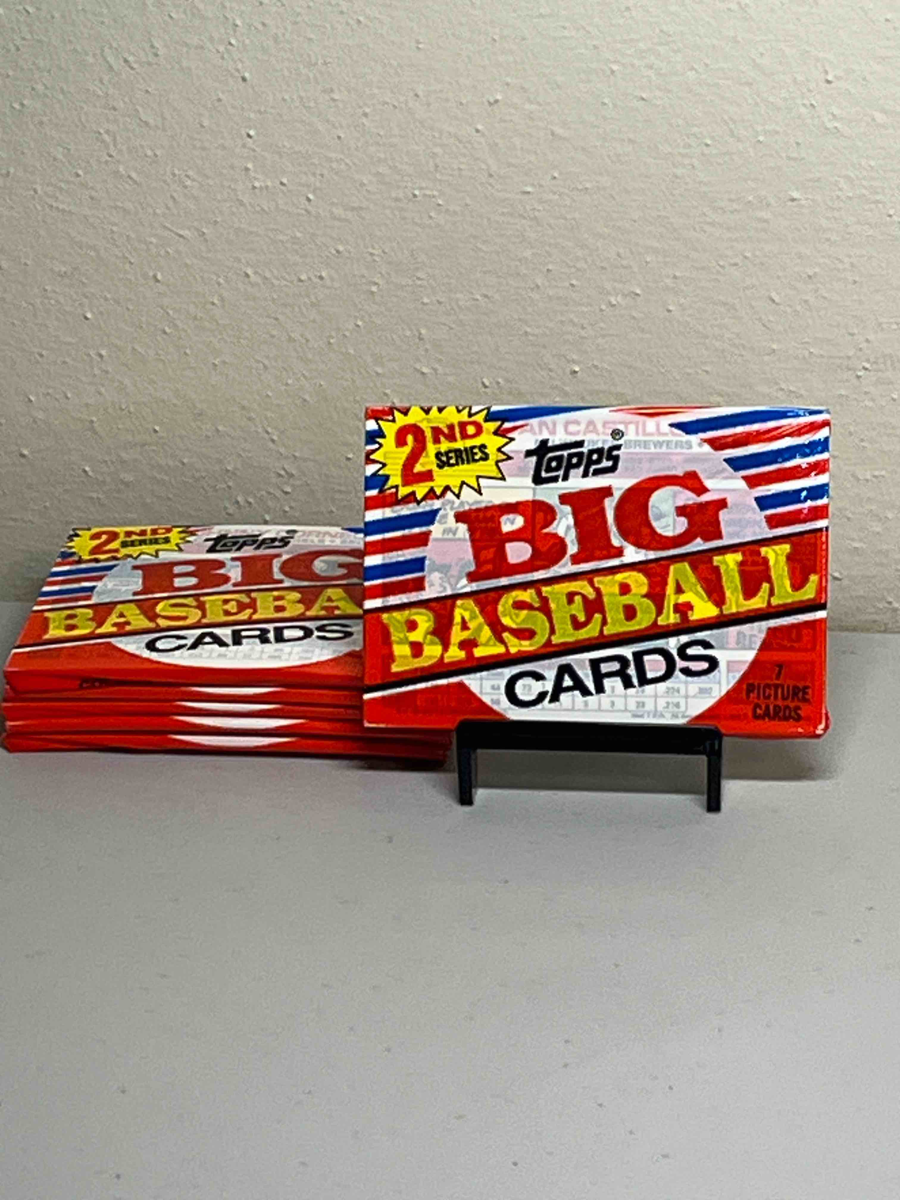 (6) Sealed 1988 Topps Big Baseball Cards- Sealed Packs! Check out the condition of these!