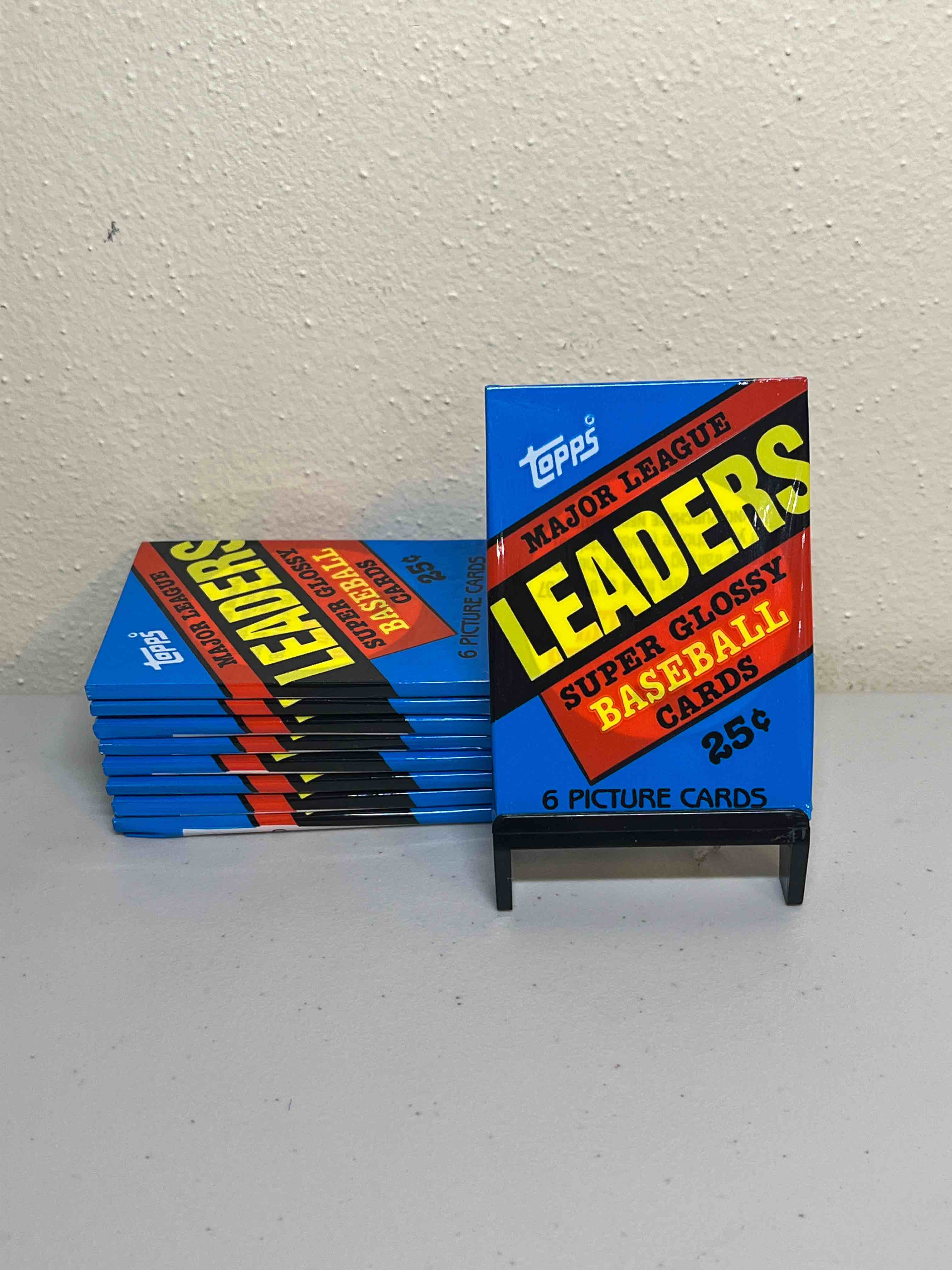 (9) Sealed 1986 Topps Major League Leaders Baseball Cards- Sealed Packs!! Hard to find in such good condition! Look for your favorite MLB Stars!