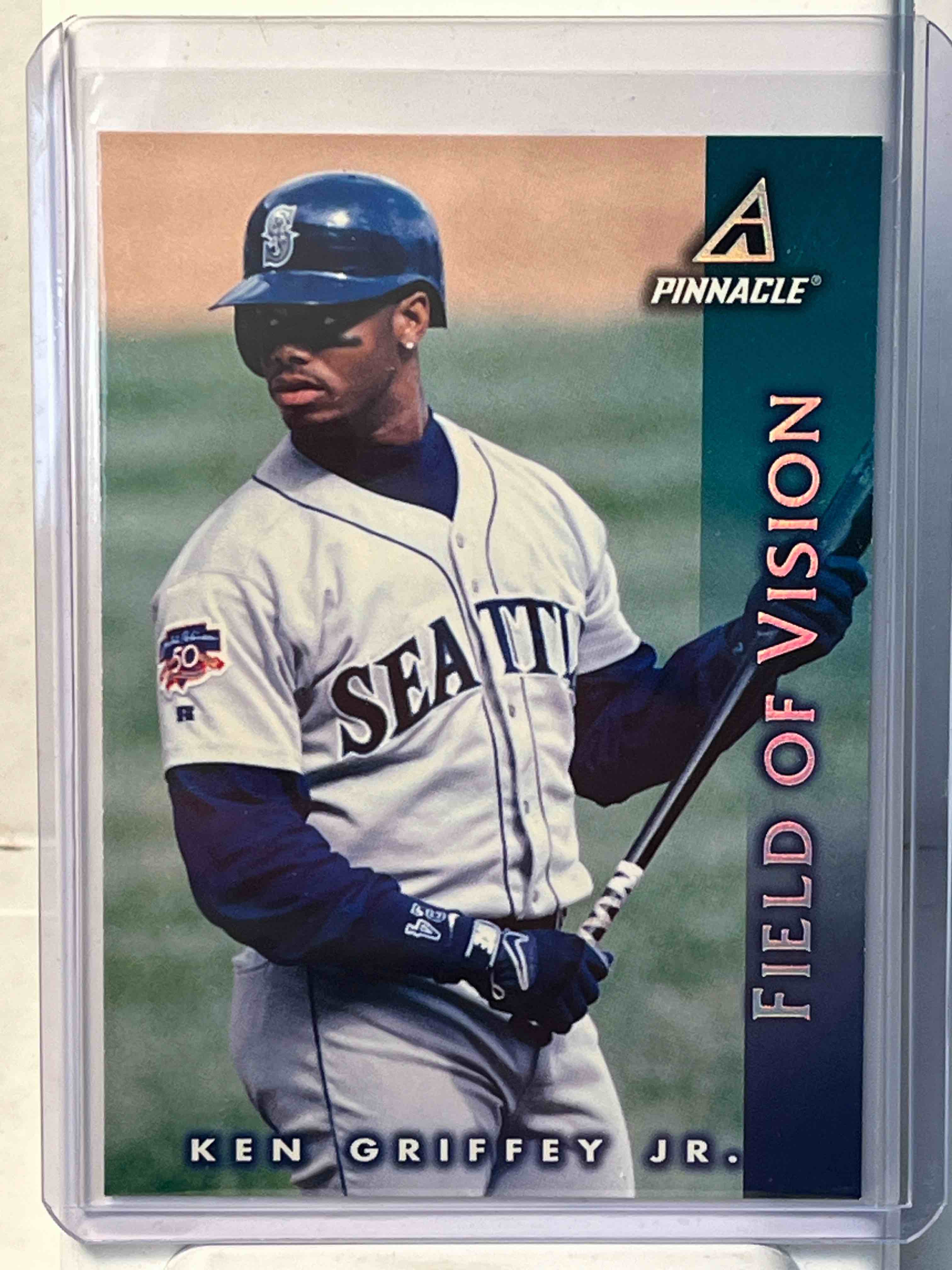 1997 Pinnacle Baseball Ken Griffey Jr. Field Of Vision #187- MLB Seattle Mariners- Toploaded. Pack pulled and in perfect condition!!