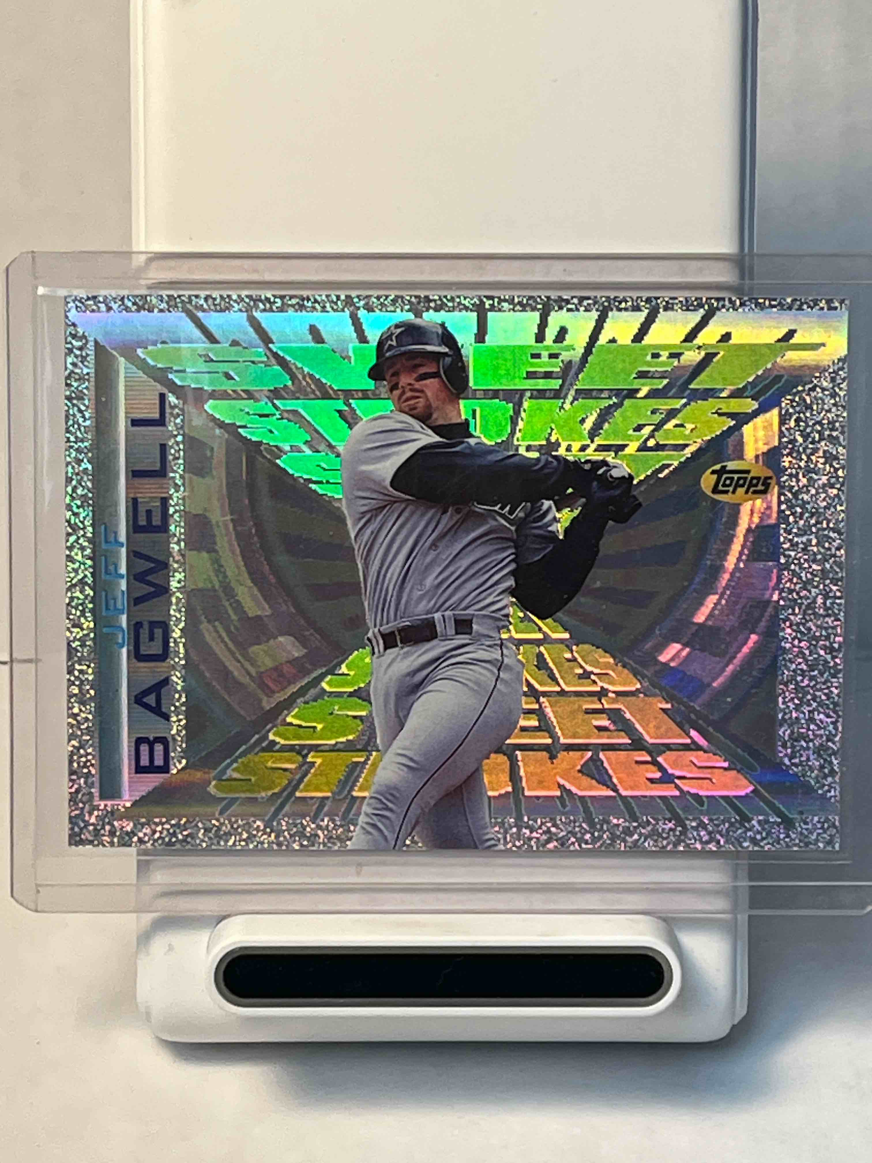 1996 Topps Baseball Jeff Bagwell Sweet Strokes Insert #SS2- MLB Houston Astros- Toploaded. Another Rare 90’s Insert!!