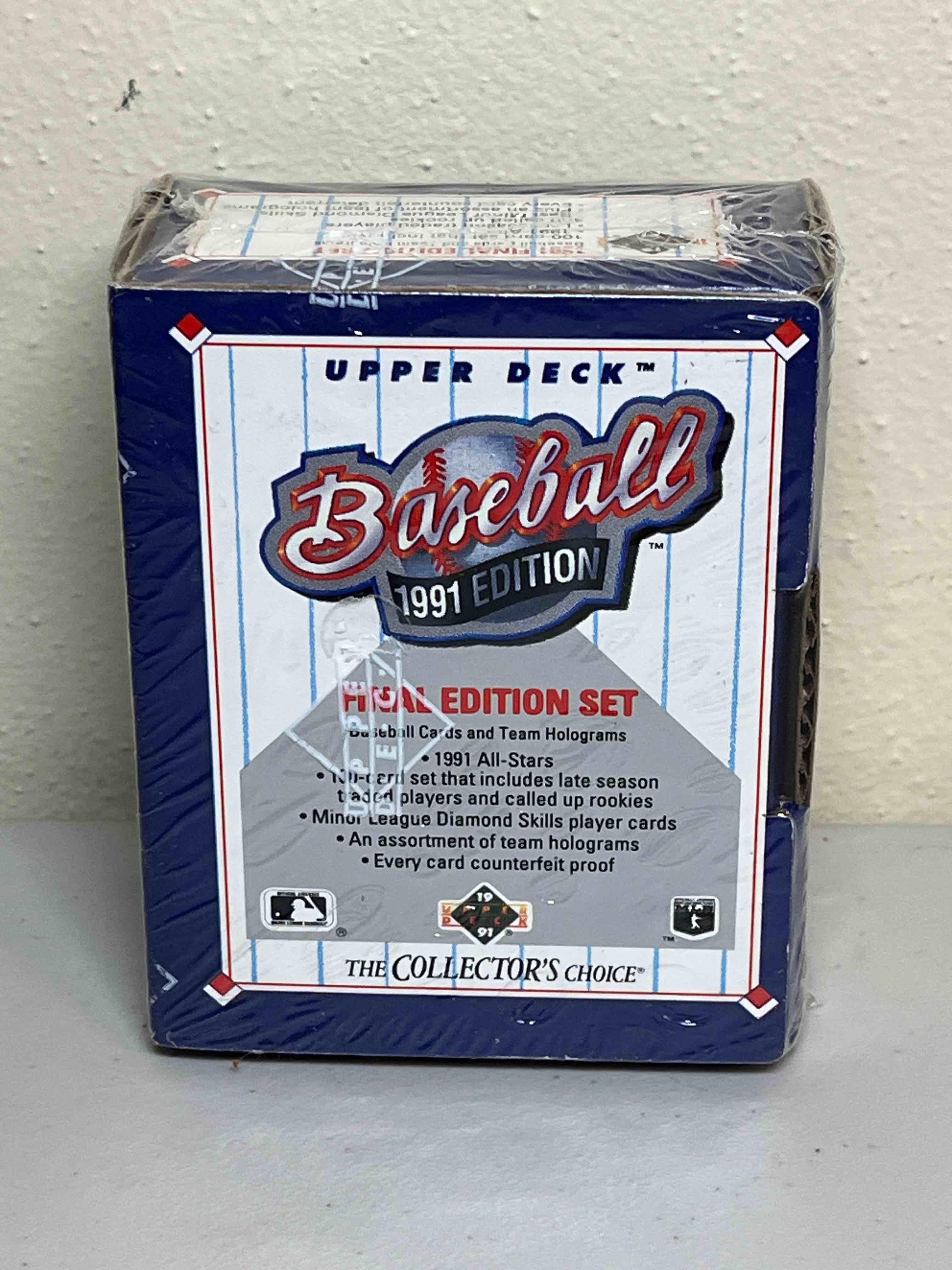 1991 Upper Deck Final Edition Set- Awesome set including Pedro Martinez’ only “True” Rookie Card!! Diamond Skills and Minor League Prospect Cards!