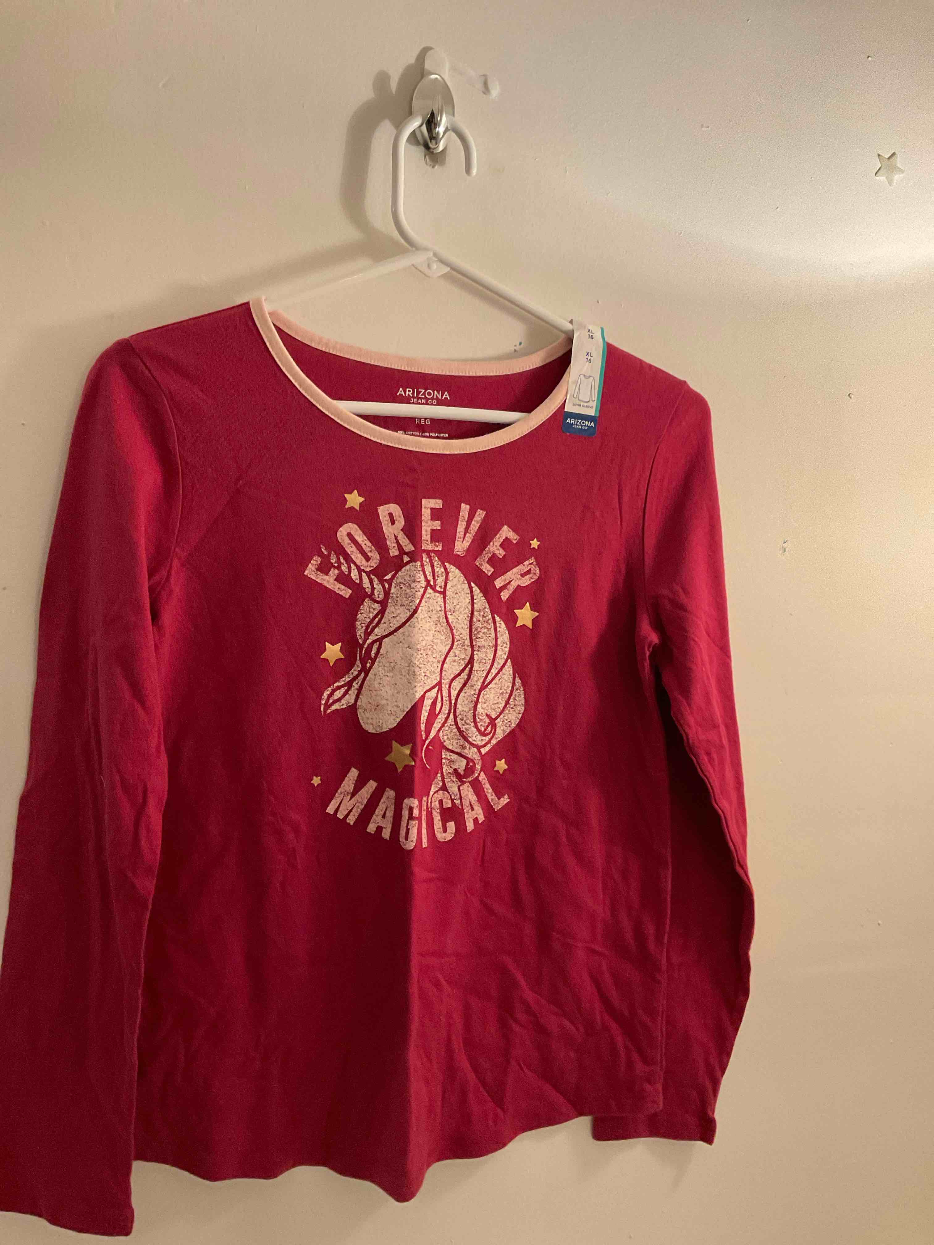 Arizona Girls Shirt 16 XL Pink Anemone