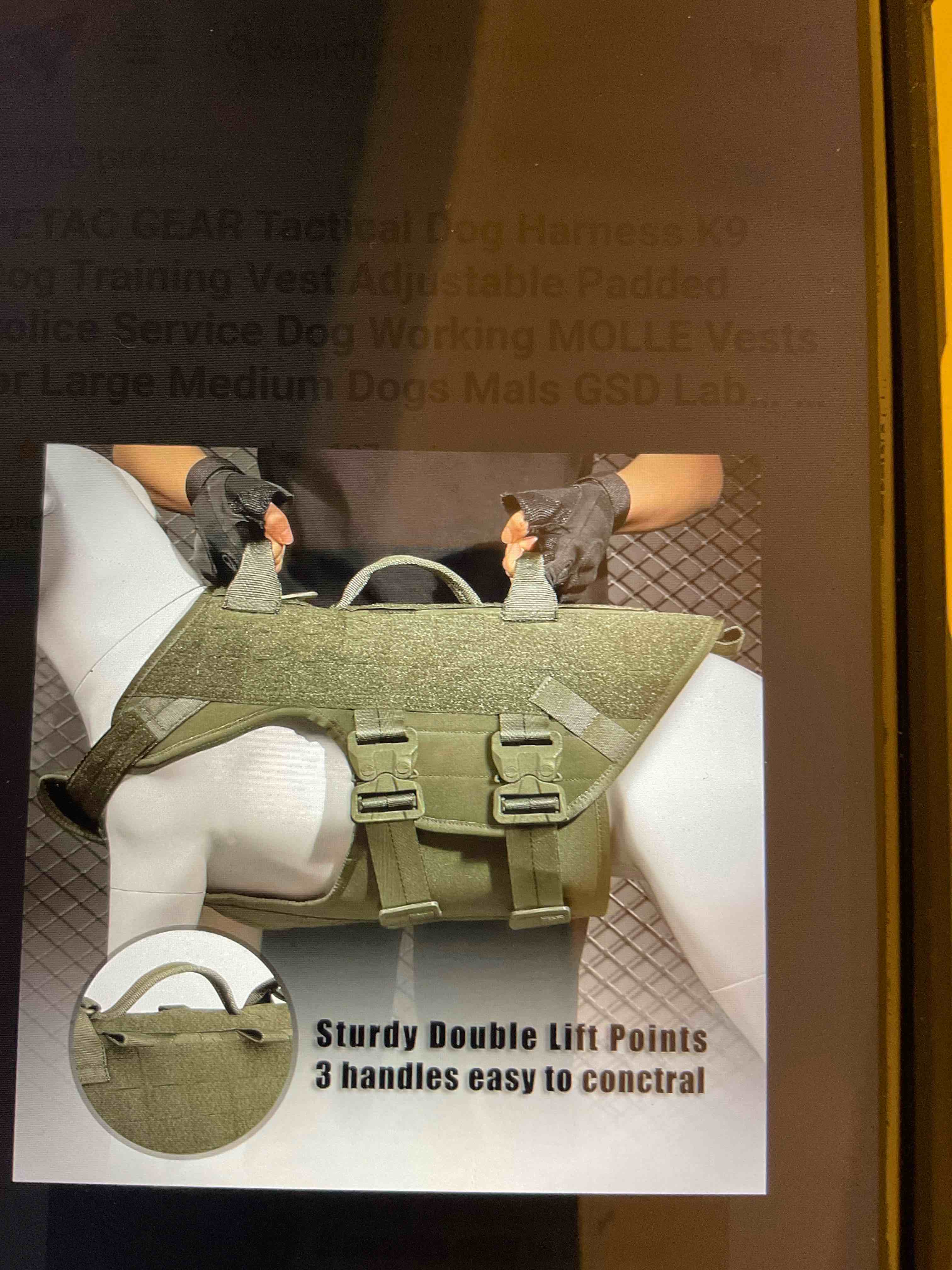 PETAC GEAR Tactical Dog Harness K9 MOLLY Vest XL