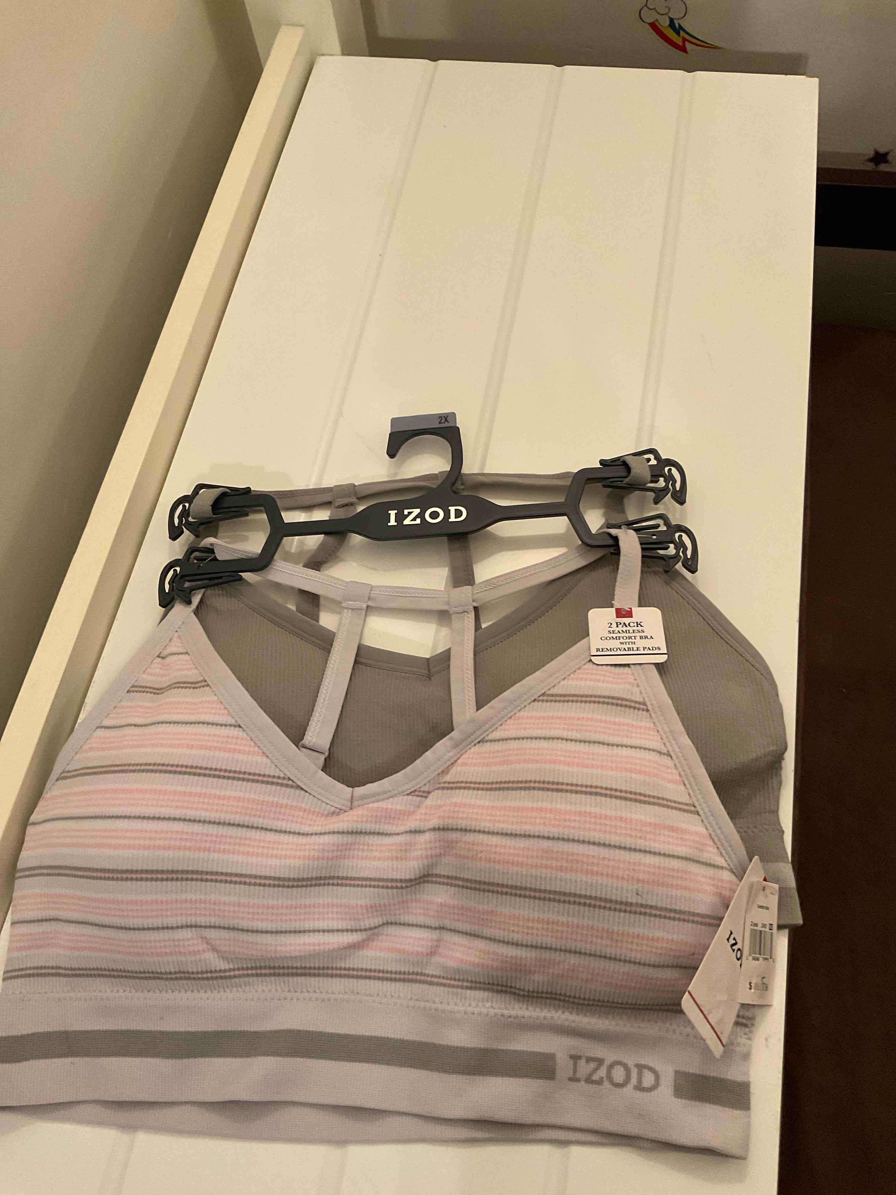 IZOD 2 pack Seamless Comfort Bra w/ Removable Pads 2X