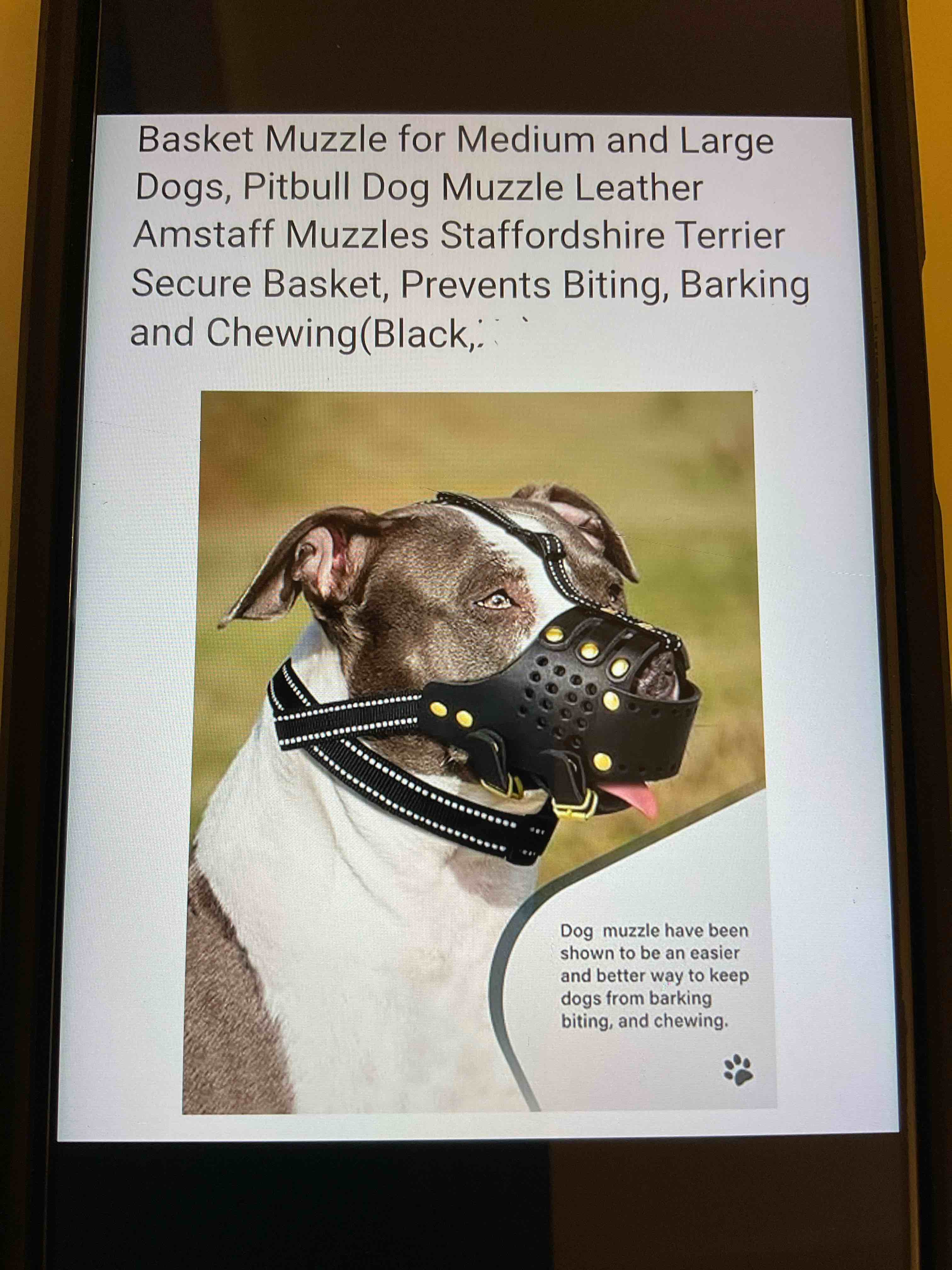 Leather Basket Muzzle for Medium and Large Dogs