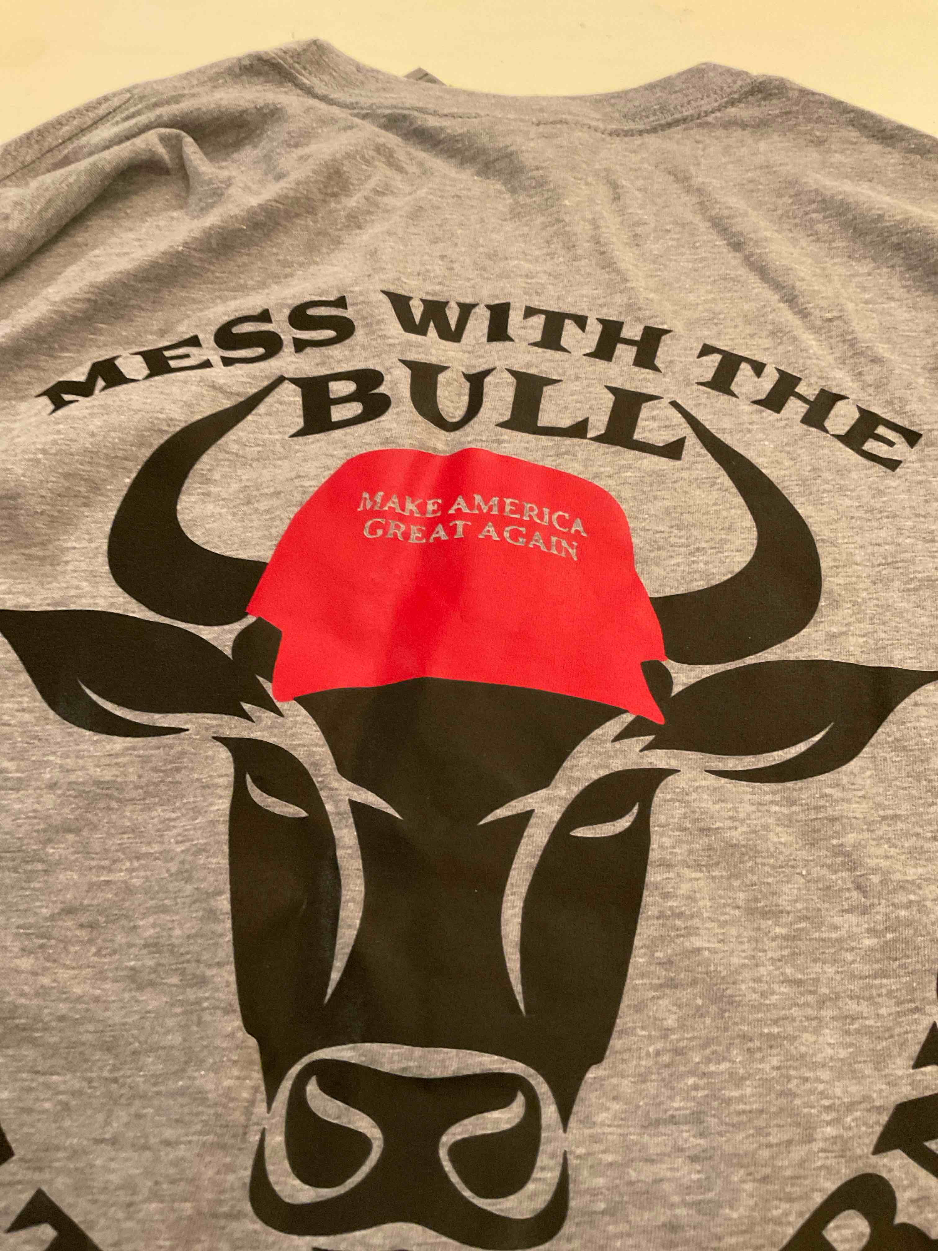 Mess With The Bull T-Shirt Mens Sm