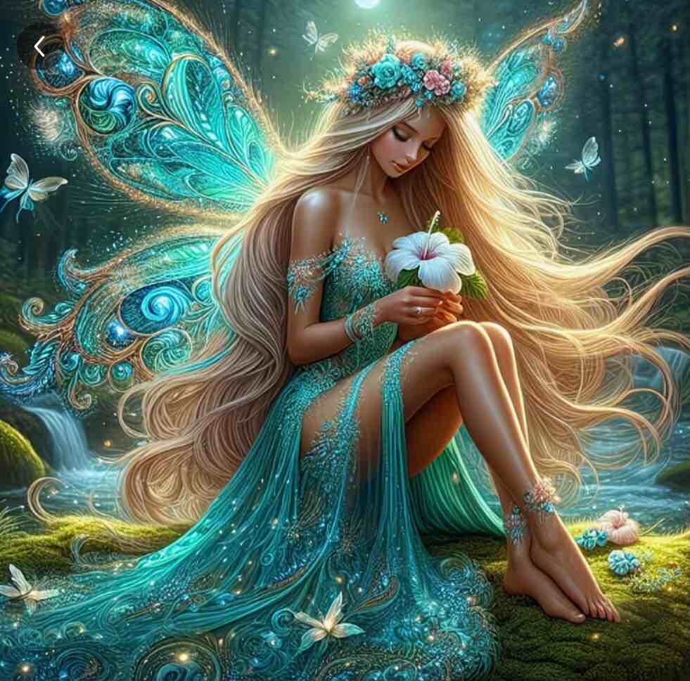 Condition photo showing New/Like New for Beautiful Fairy 40x40cm/15.75x15.75inch Diamond Painting Tools for Adults, 5D DIY Diamond Art Tools for Beginners, Full Round Drill Diamond Gemstone Painting for Home Wall Art Decor, Gift, Arts, Crafts & Sewing Supplies