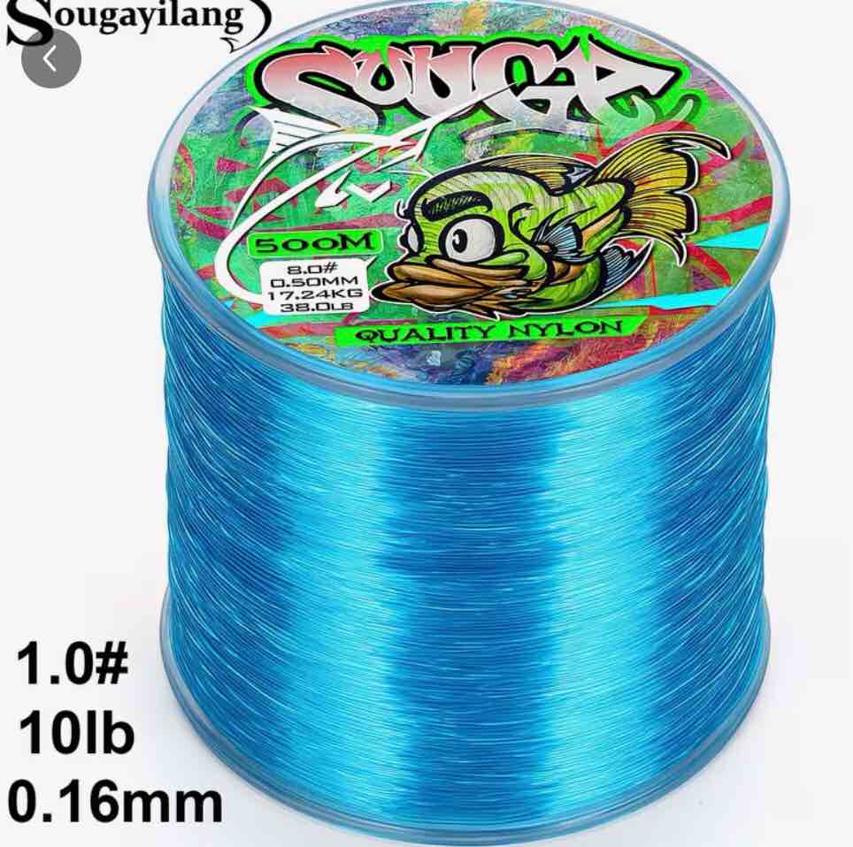 Condition photo showing New/Like New for Sougayilang Fishing Line 10 LB Nylon Fishing Line 500m Sinking Abrasion Resistance Freshwater Fishing Lines Fishing Tackle Fishing Wire for Hanging Halloween Christmas