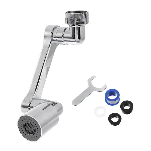 Condition photo showing New/Like New for Faucet Extender, 1080° Swivel Extension Faucet Aerator with 2 Mode, 5.7 Inch - Silver