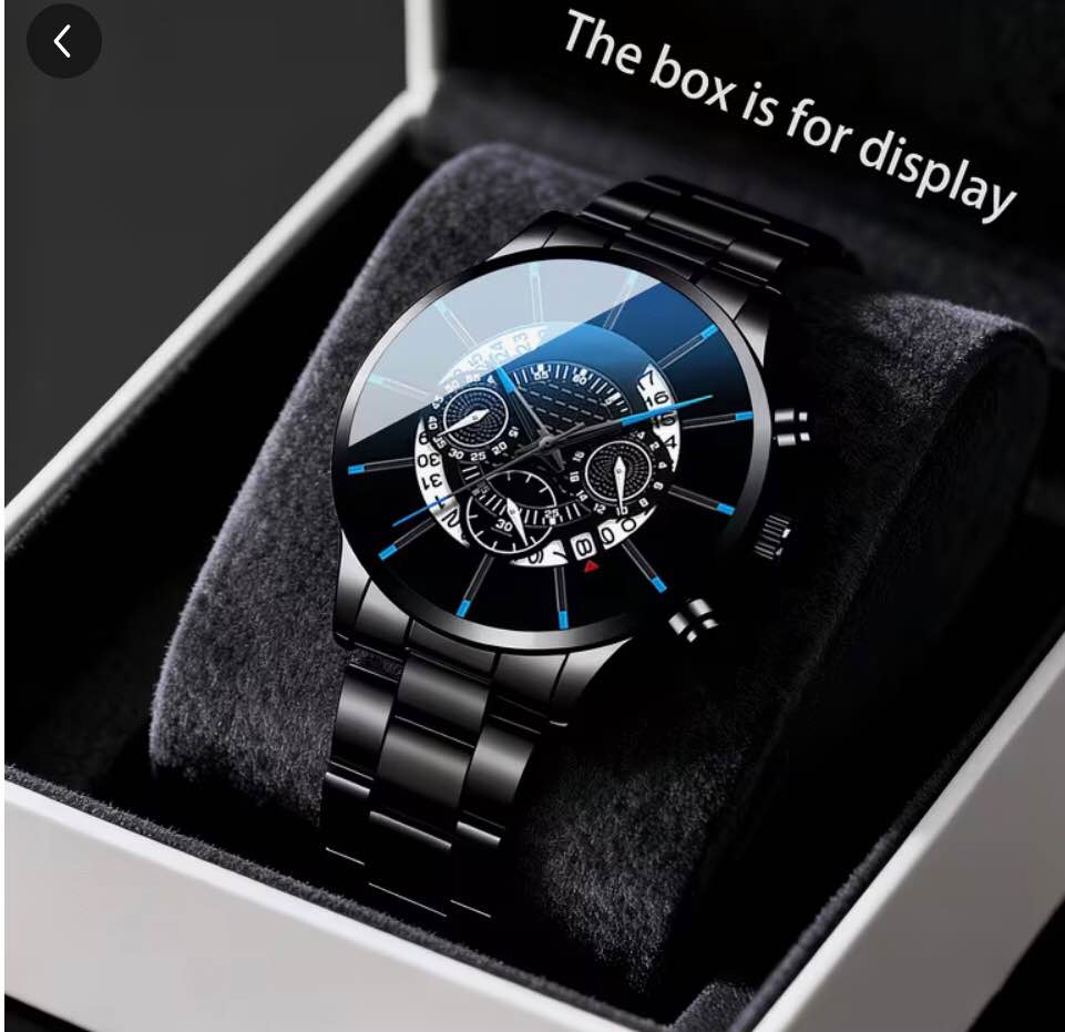 Condition photo showing New/Like New for Men's Fashion Business Versatile Quartz Watch, Zinc Alloy Strap Case, Multiple Styles and Combinations, Ideal Gift for Him, Perfect for Daily Outings/ Parties/ Business