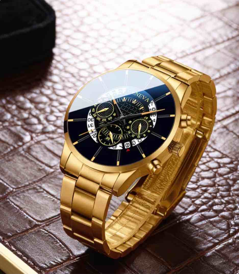 Condition photo showing New/Like New for Men's Fashion Business Versatile Quartz Watch, Zinc Alloy Strap Case, Multiple Styles and Combinations, Ideal Gift for Him, Perfect for Daily Outings/ Parties/ Business