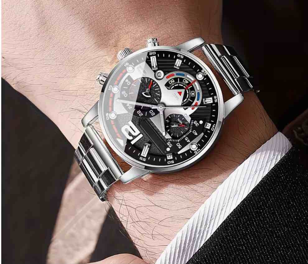 Condition photo showing New/Like New for Men's Fashion Business Versatile Quartz Watch, Zinc Alloy Strap Case, Multiple Styles and Combinations, Ideal Gift for Him, Perfect for Daily Outings/ Parties/ Business