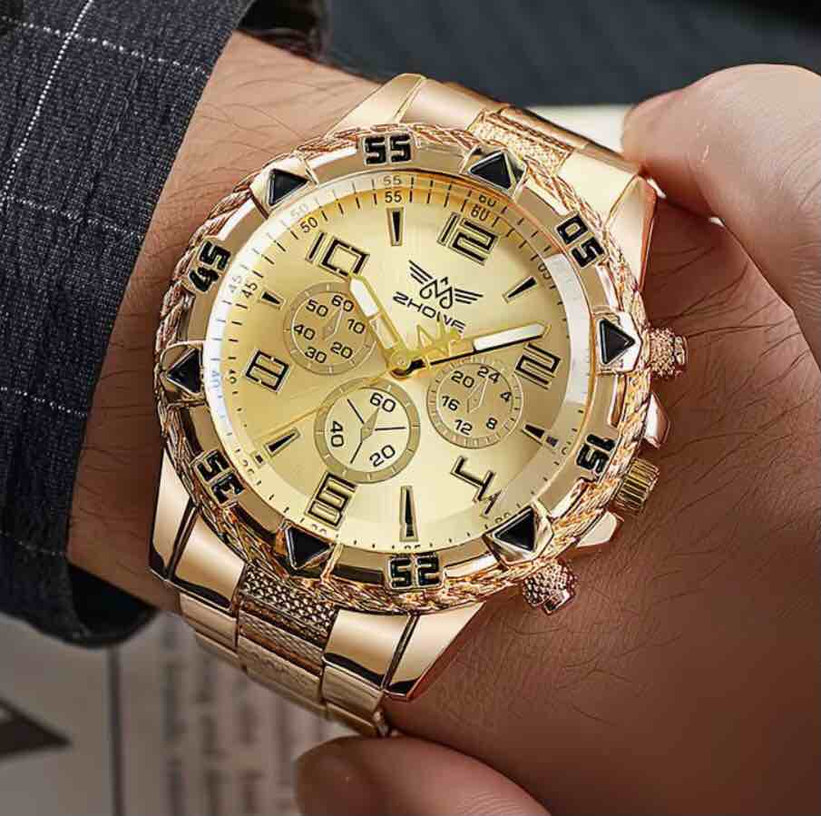 Condition photo showing New/Like New for Men's Fashion Business Versatile Quartz Watch, Zinc Alloy Strap Case, Multiple Styles and Combinations, Ideal Gift for Him, Perfect for Daily Outings/ Parties/ Business