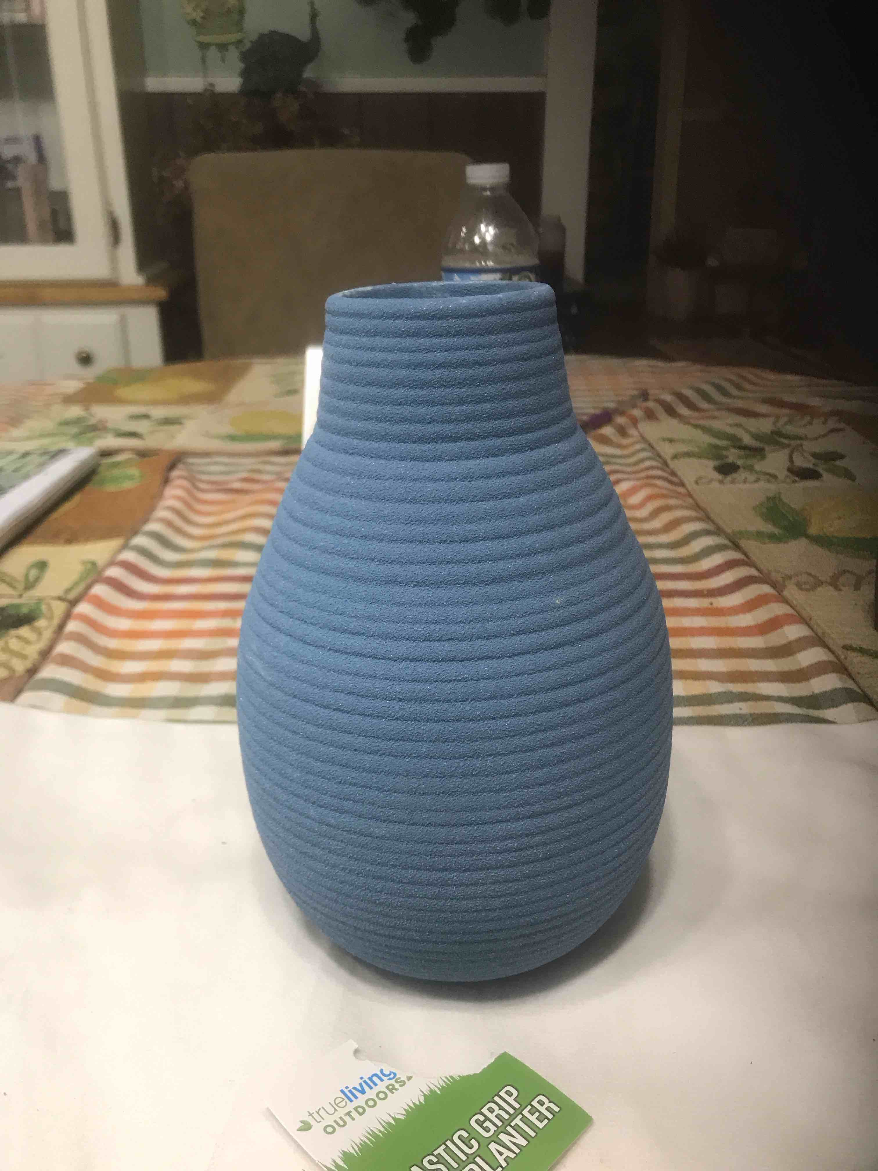 Blue ceramic vase