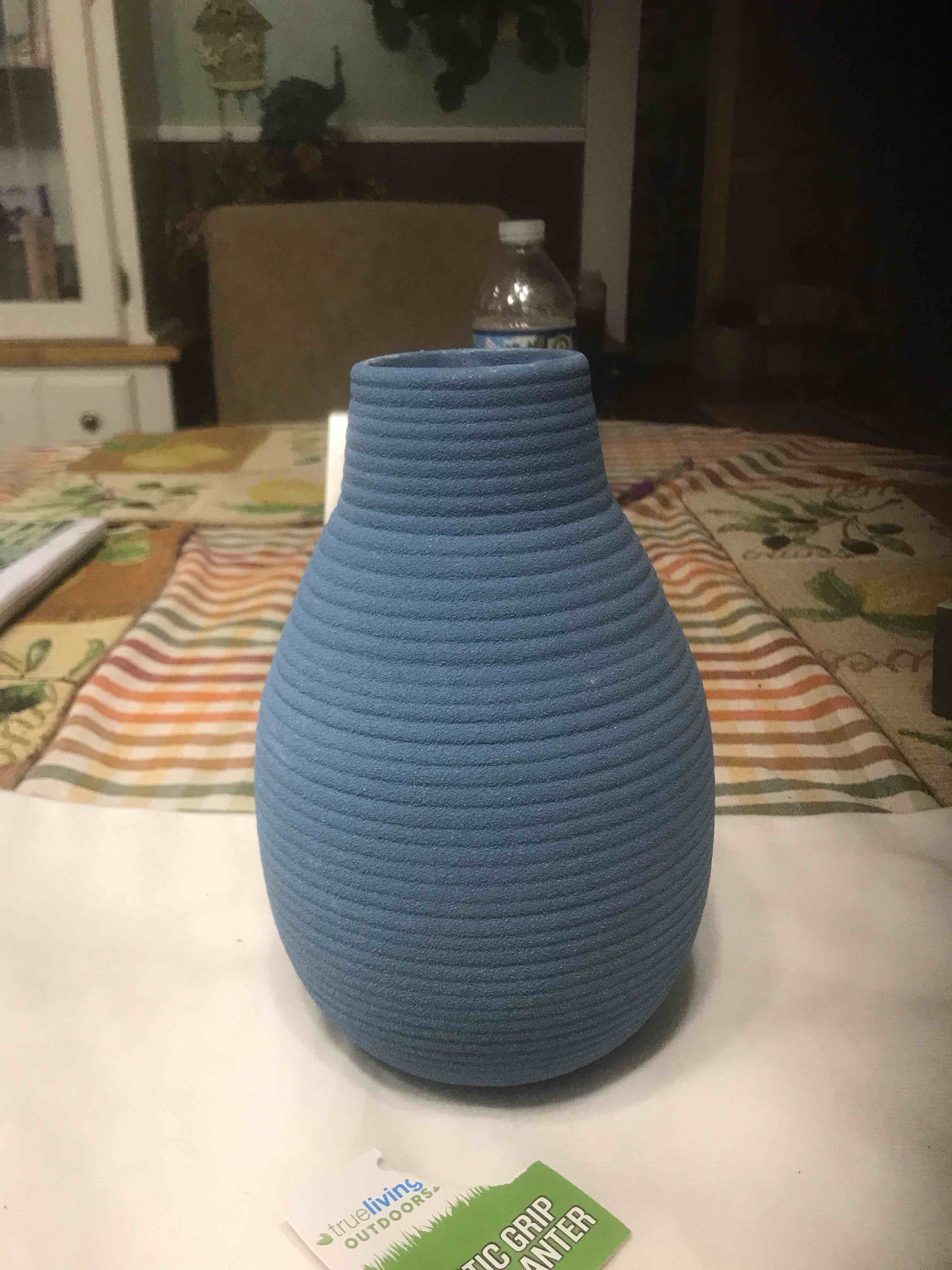 Condition photo showing New/Like New for Blue ceramic vase