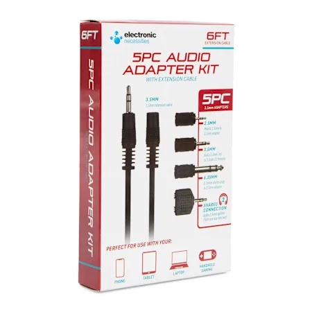 Electronic Necessities - SPC Audio Adapter Kit - Extension Cable - 6ft.