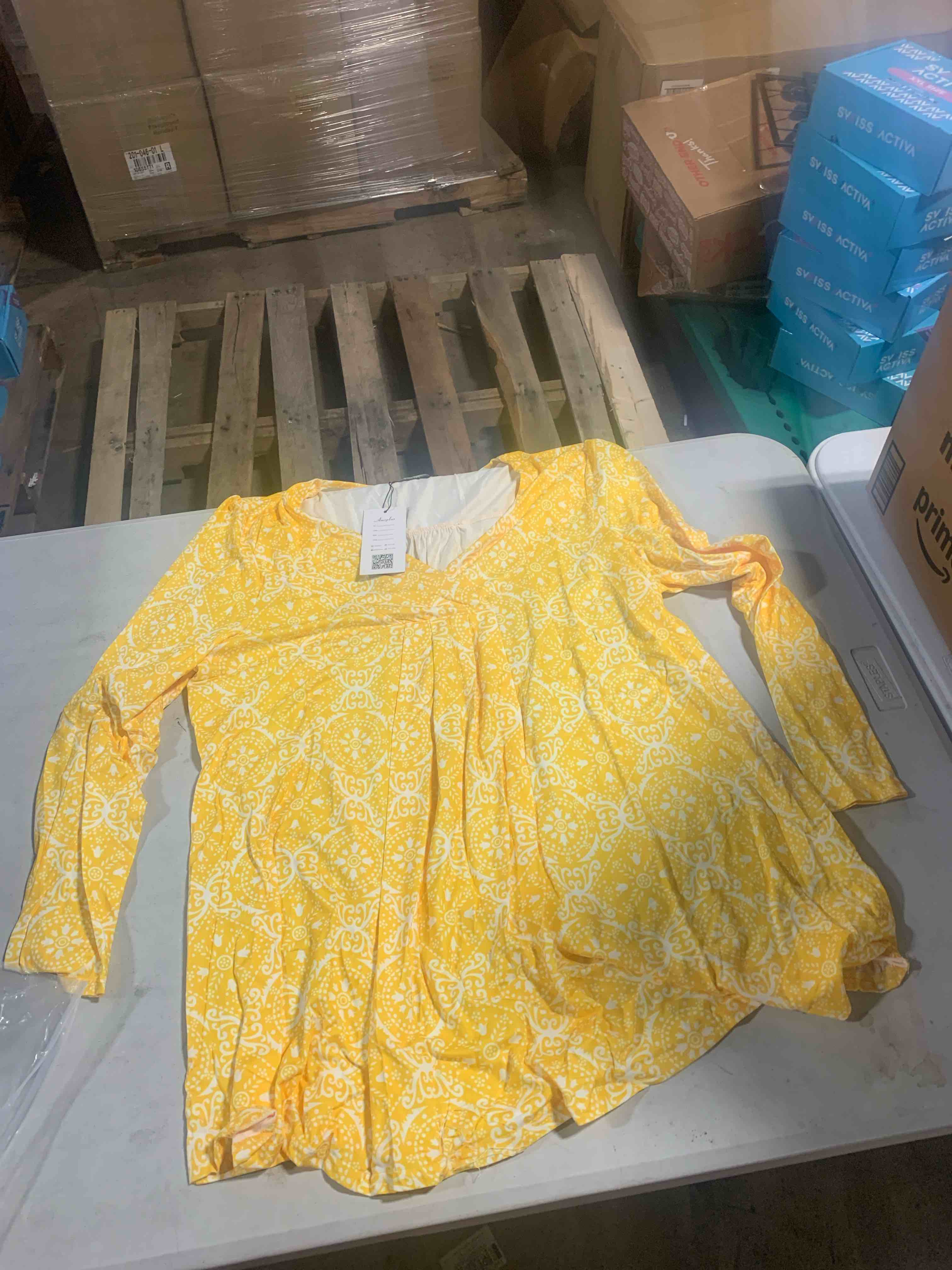 AMZPLUS 2XL floral Blouse 