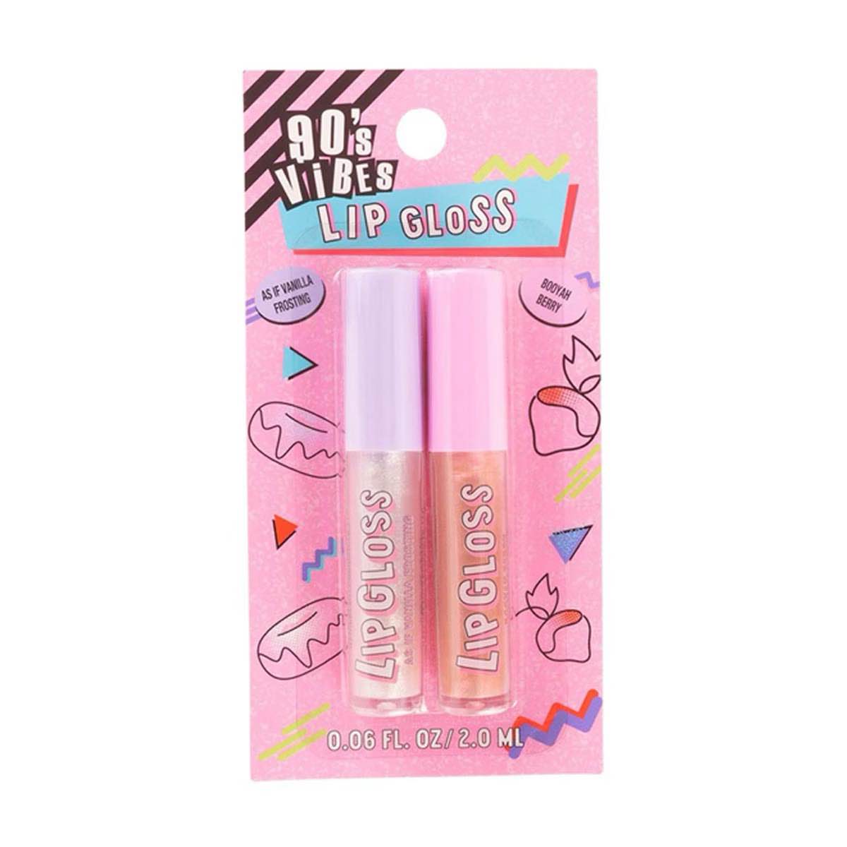 90’s Vibes Lip Gloss - vanilla frosting/booyah berry 
