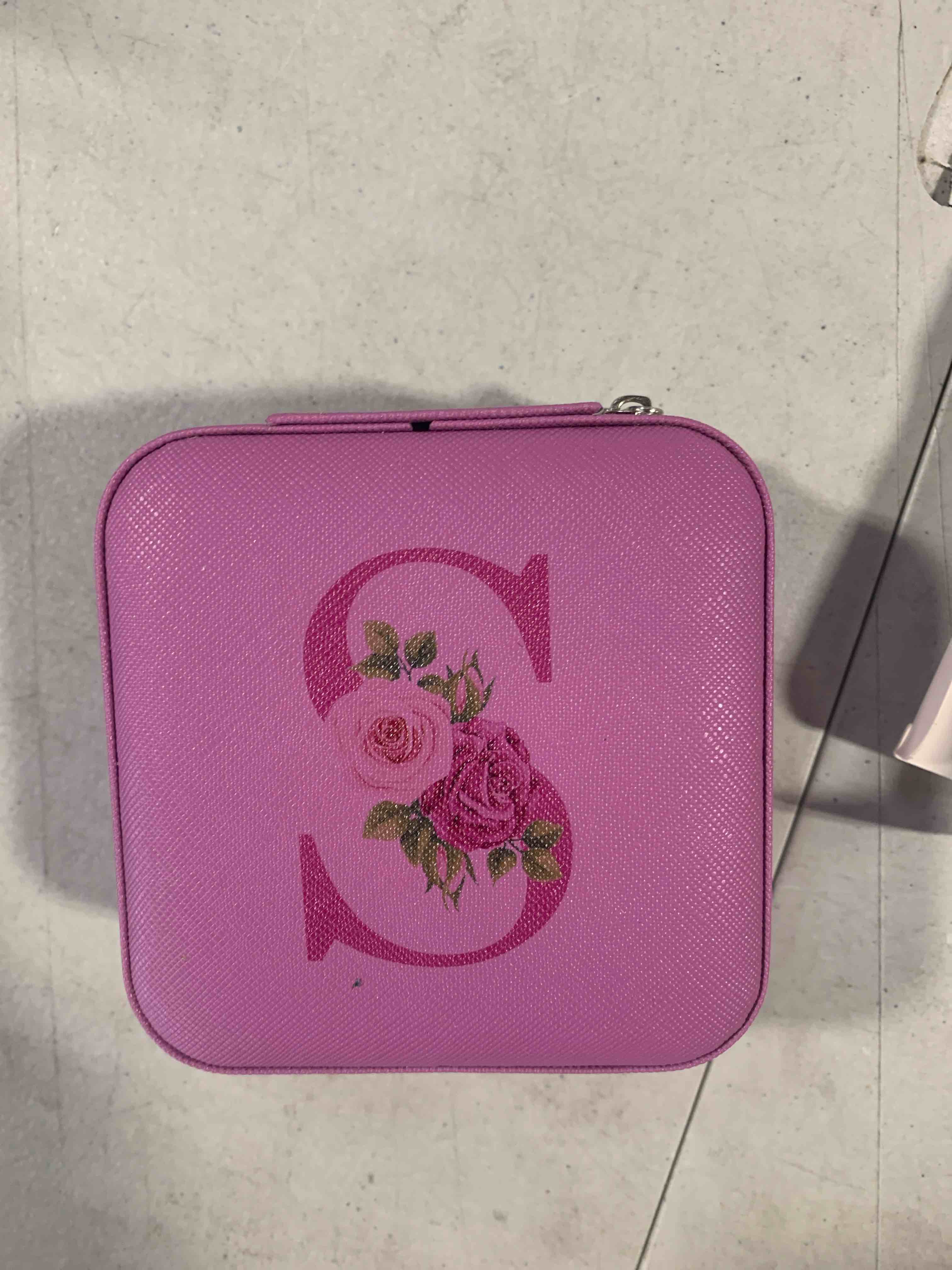Parima Wedding Gifts for Women, Travel Jewelry Box, Bridal Shower Gifts, Bridesmaid Gifts for Wedding Day Bride Gifts, Bridesmaid Proposal Gifts, Travel Jewelry Organizer - Letter S, Purple