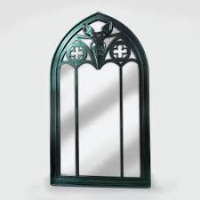 15" Window Halloween Mirror Decorative Prop Black - Bullseye's Playground™