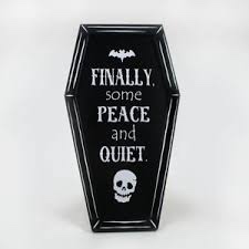 15" Coffin Halloween Decorative Prop iridescent Green/Black - Bullseye's Playground™