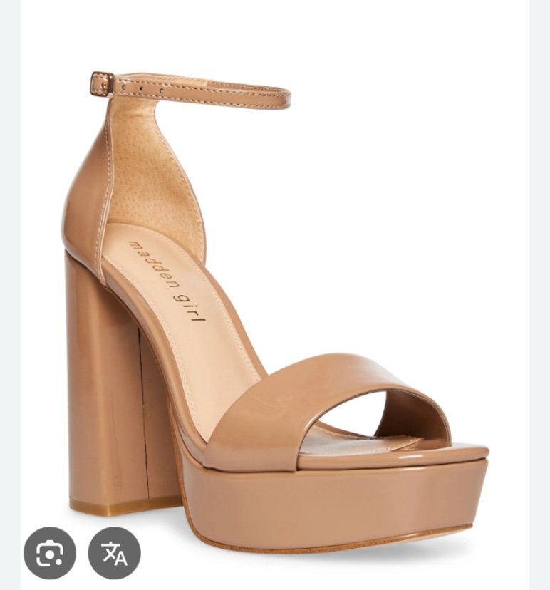 Condition photo showing Brand New for Madden Girl Omega Two-Piece Platform Dress Sandals