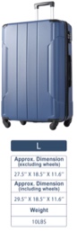 Merax Hardshell Luggage Large Spinner Suitcase with TSA Lock  (FULL OF MYSTERY CLOTHES!)