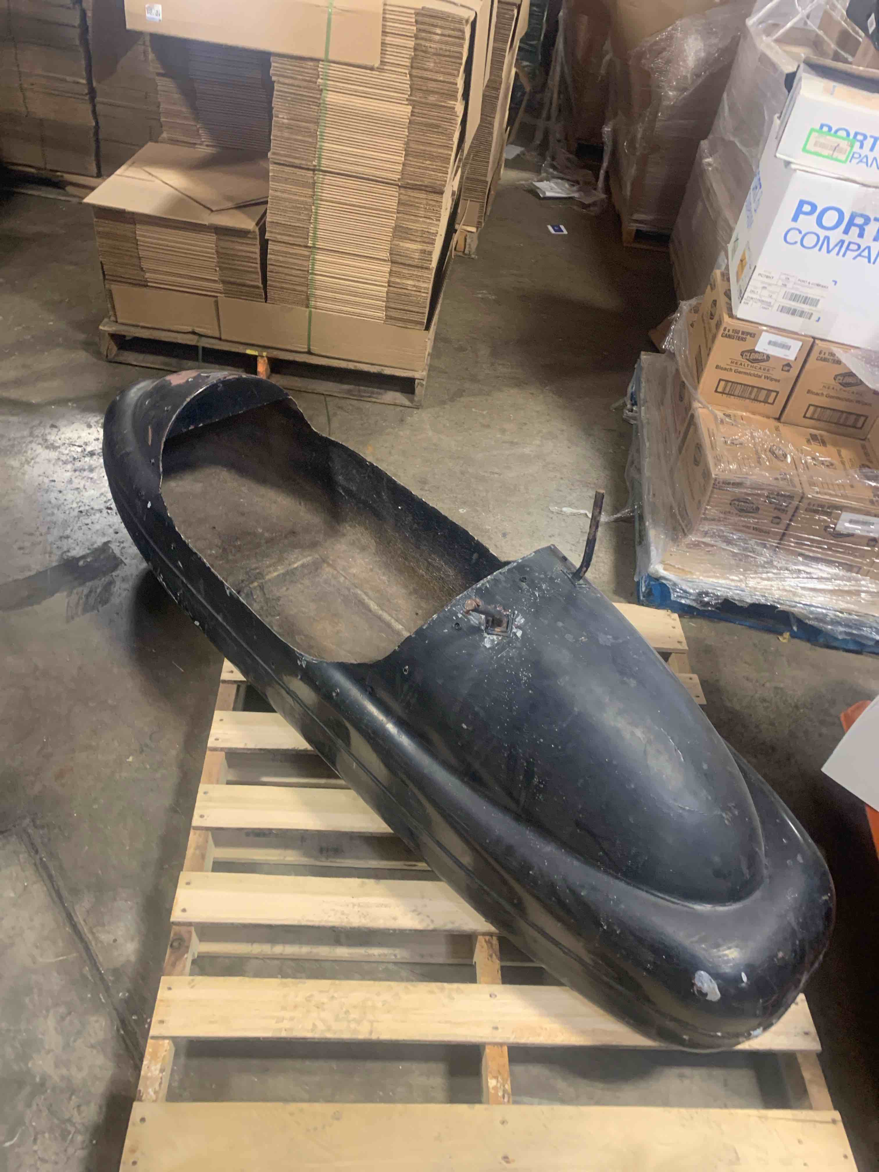 Bare Fiberglass Sidecar Hull Frame 