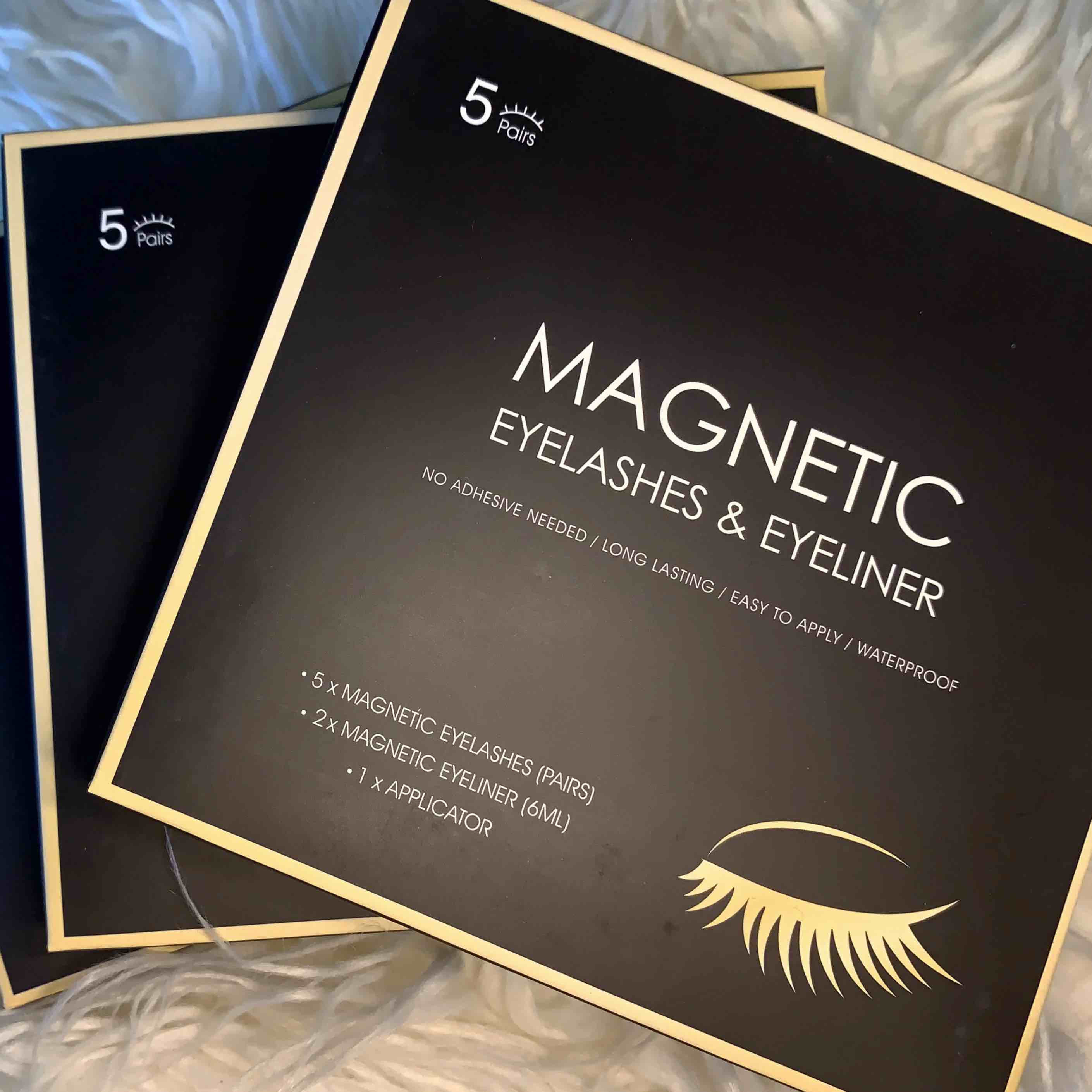 (1 Box) 5 pairs Magnetic Eyelashes & Eyeliner 