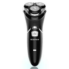 Fithood ROAMAN Electric Shaver Electric Razor for Men Cordless Rechargeable 100% Waterproof IPX7 Wet & Dry Rotary Shavers for Men Electric Shaving Razors with Pop-up Trimmer,Black