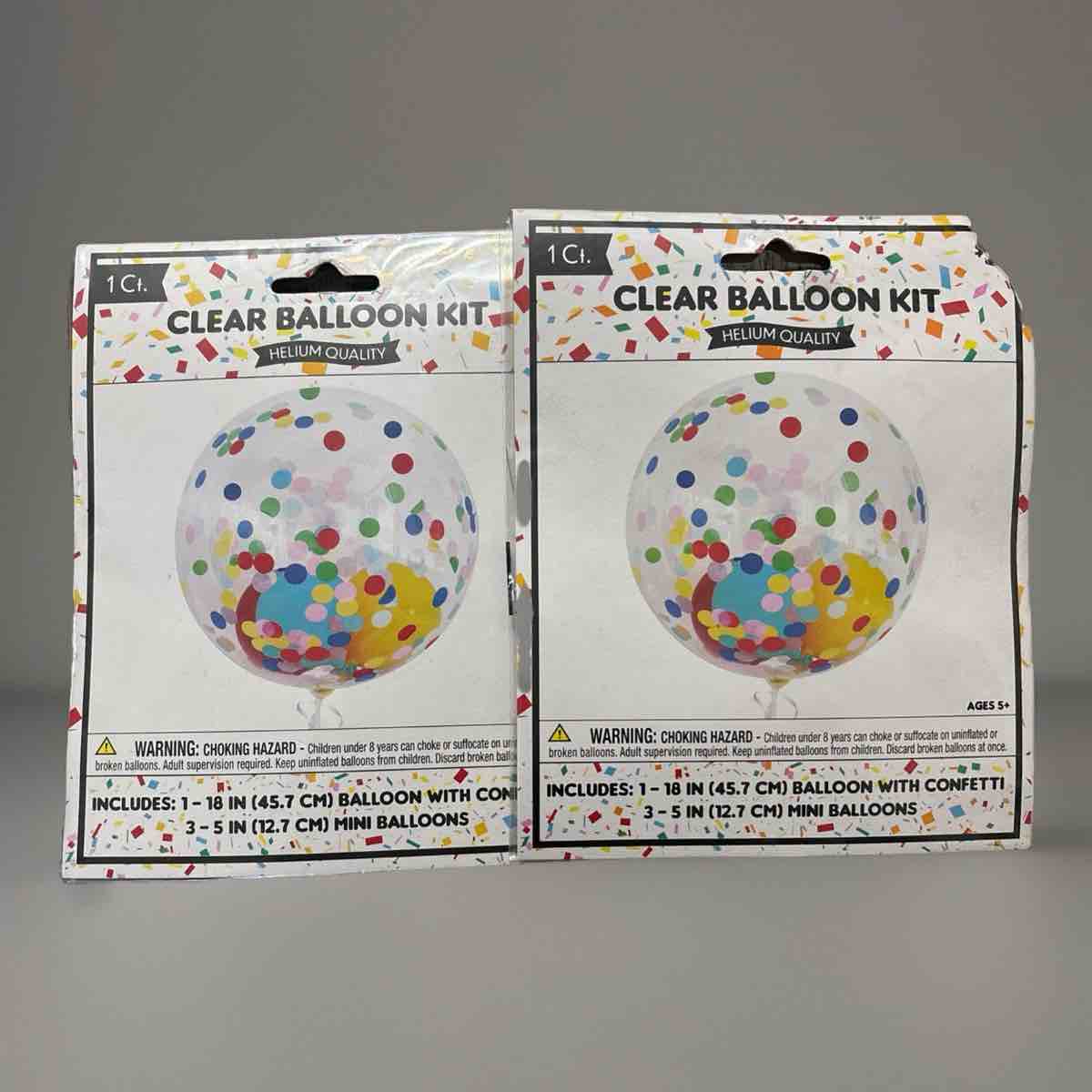Clear Balloon Kits, pack of 2 