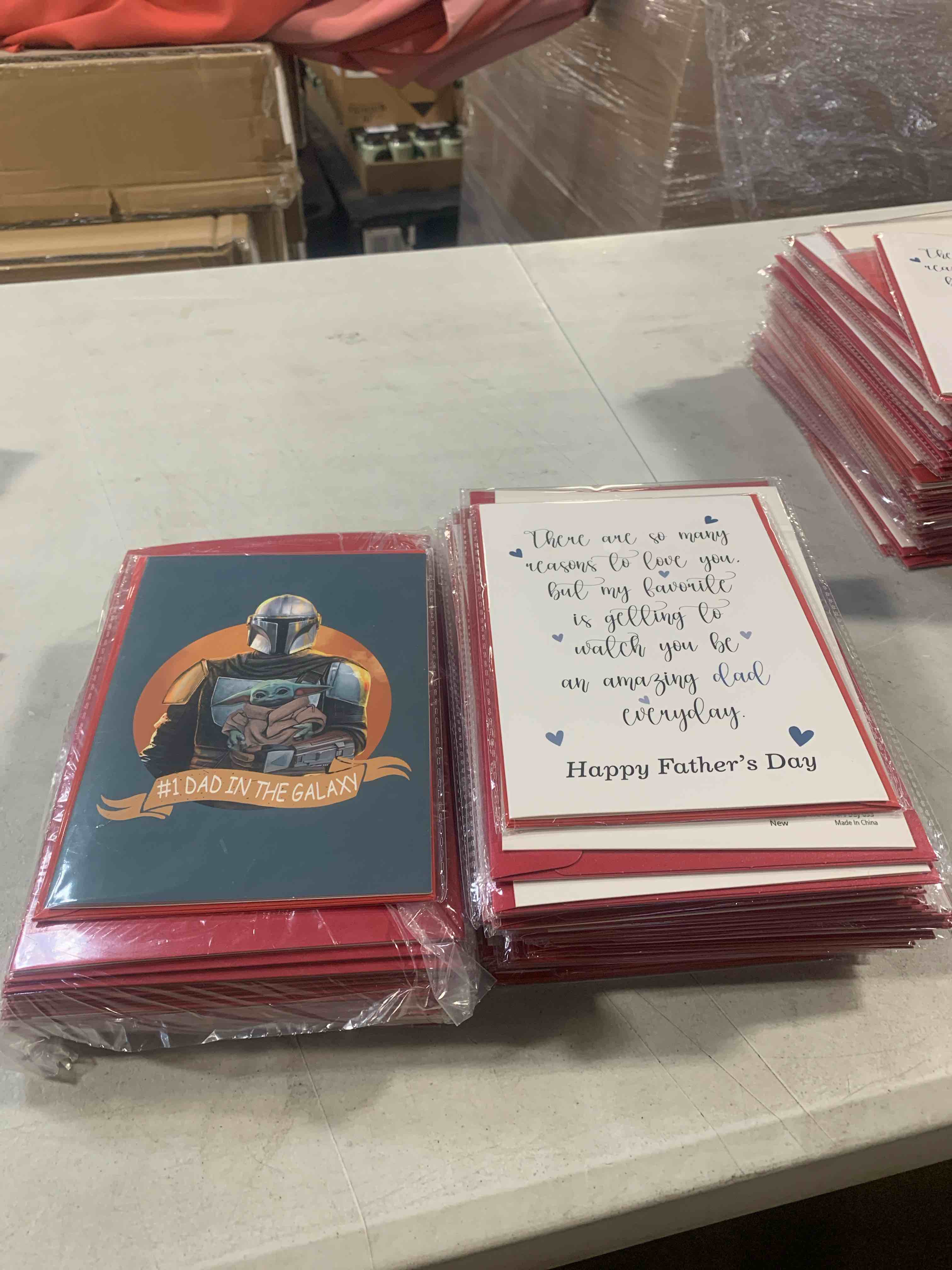 (Father’s Day Theme) Lot of 25 greeting cards with 25 envelopes, 10+ unique designs, random assortment, Fathers Day Individually Packaged