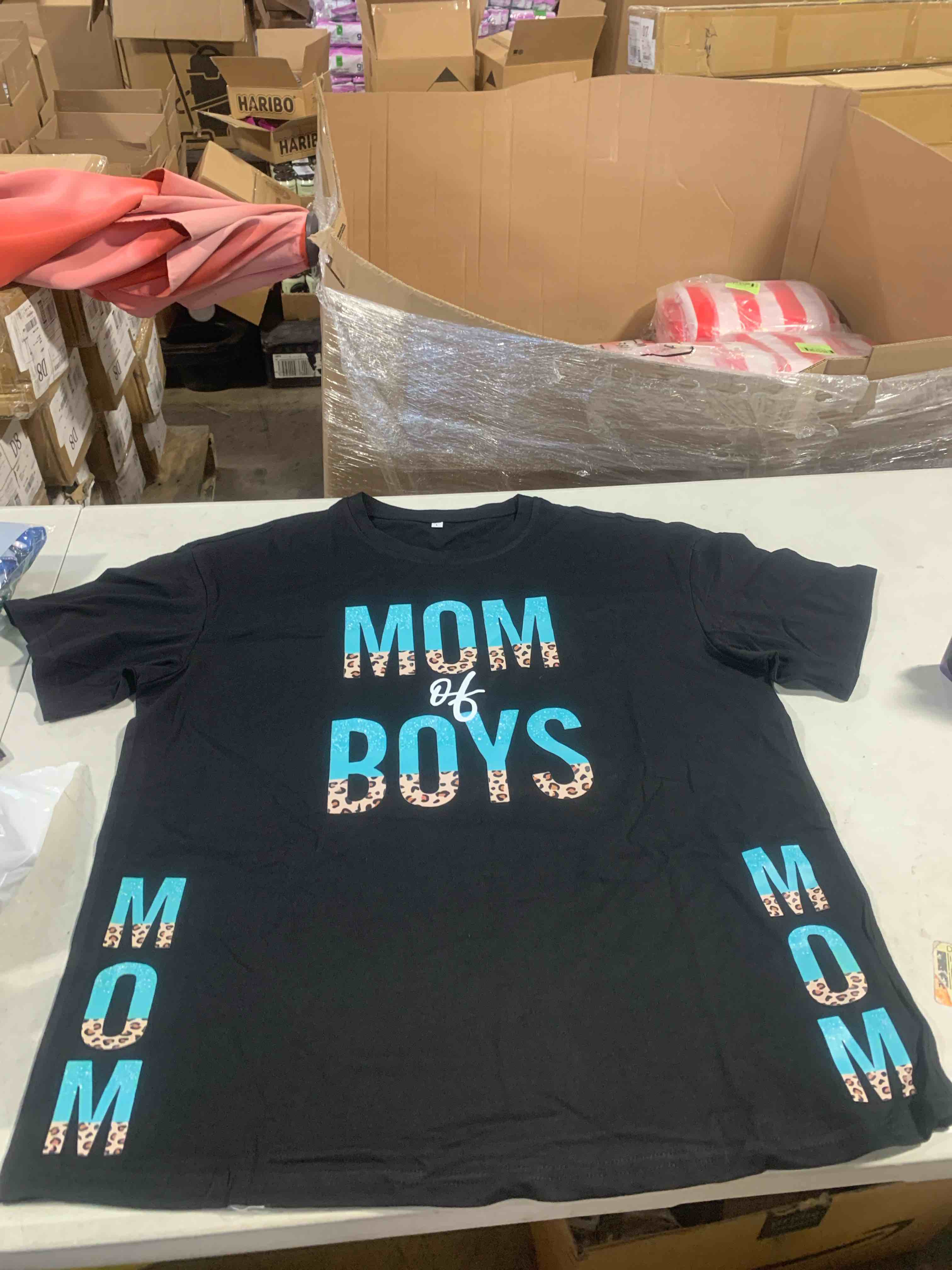 (Large) Mom of Boys T Shirt 