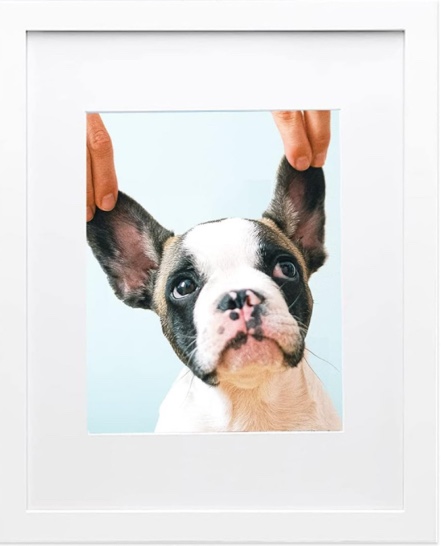 4x6 Picture Frame White for Wall Hanging or Tabletop, Wall Mounting Horizontally or Vertically, 4 x 6 Wall Gallery Poster Photo Frame with Shatter Resistant Plexiglass, Rustic Brown