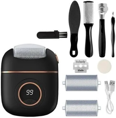 electric foot callus remover, rechargeable electronic foot file pedicure kits, electric callus remover for feet, foot scrubber dead skin remover, professional foot care for dead skin ideal gift