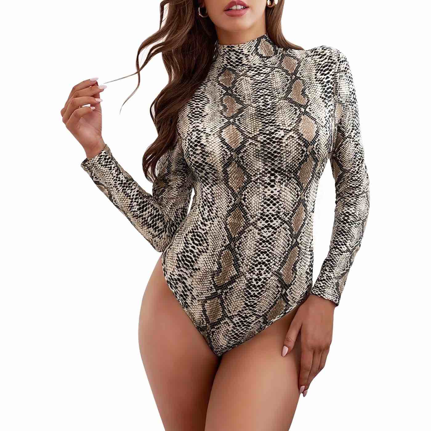 NIUIY Women Satin Nightgown Babydoll Lingerie Dress Sexy Sleepwear Mini Slip Chemise Nightwear size Large, snake pattern