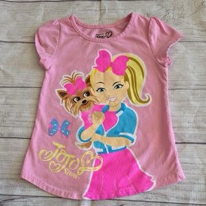 Jojo Siwa Girls Character Short Sleeve Tee, Toddler