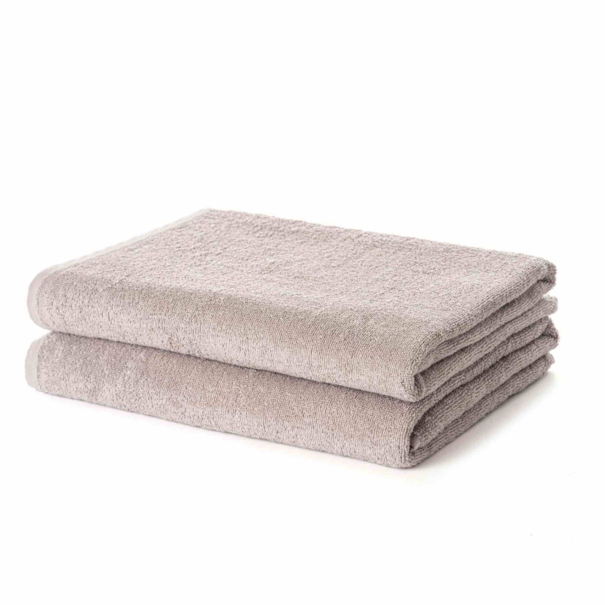 2 Piece Premium Turkish Bath Towels for Bathroom Turkish Cotton with Coresoftair™ Technology Ultra-Soft Absorbent Quick Drying and Durable 2 Bath Towels (30x54), Medium beige