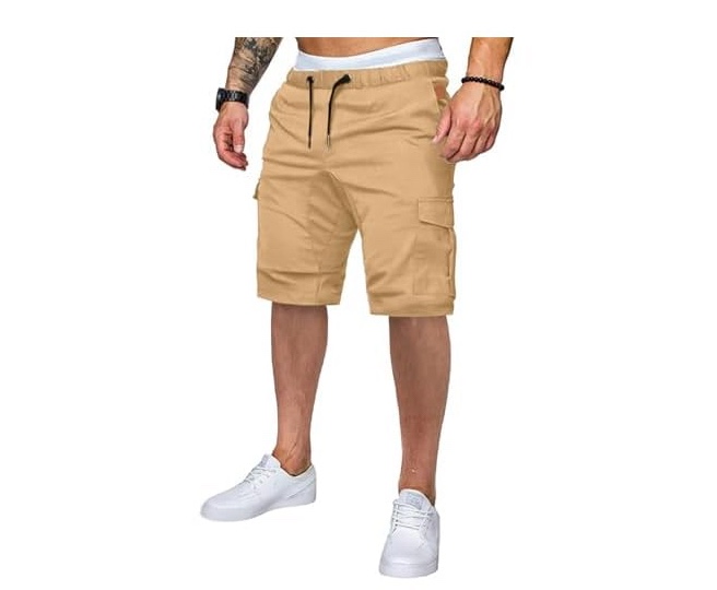 JMIERR Mens Casual Lightweight Pants Stretch Elastic Waist Drawstring Jogging Sweatpants Pants