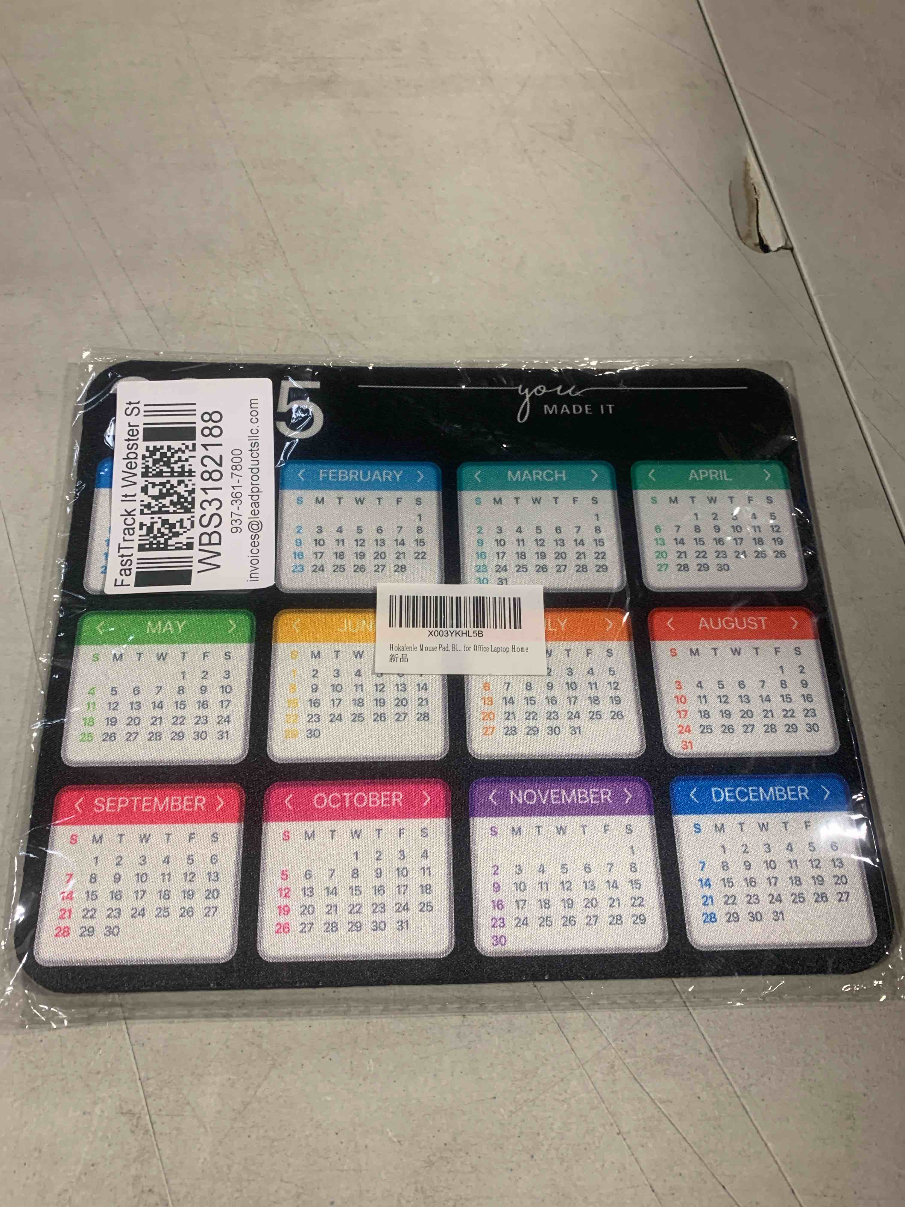 Hokafenle Mouse Pad - Black, Non-Slip Rubber Base for Desk, Office, Laptop - Cute Square Wireless Mousepad 00 Sloth