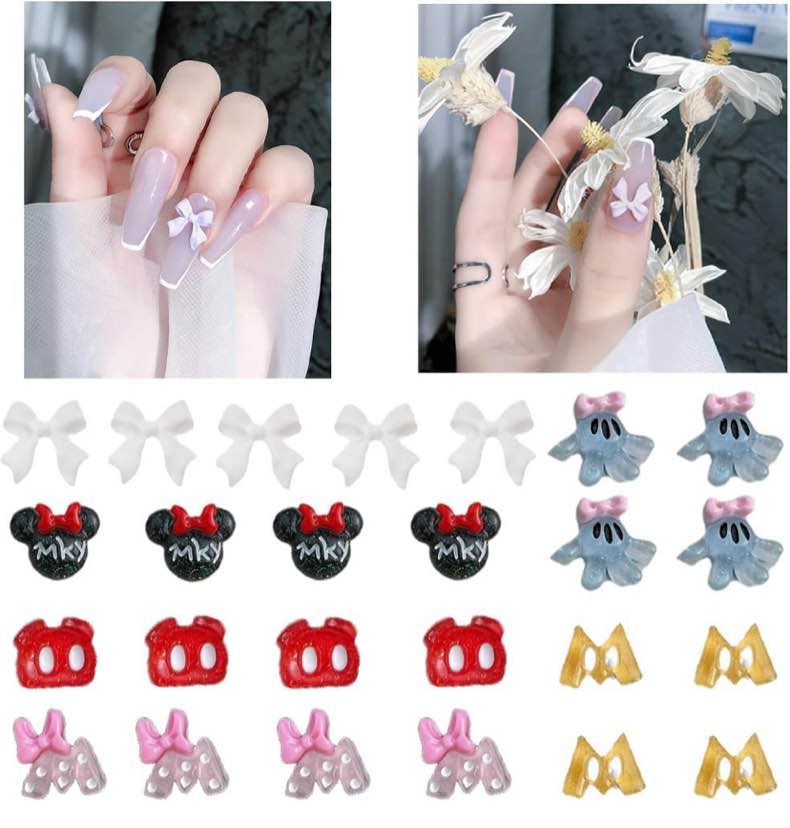 MK 25 PCS Cat Nail Art Charms, Resin Flatbacks 3D Kawaii Nail Charms for Cute Nail Art Decorations Supplies, DIY Art Nail,Hair Clips, Refrigerator Magnets, Dress Up and Phone Cases(