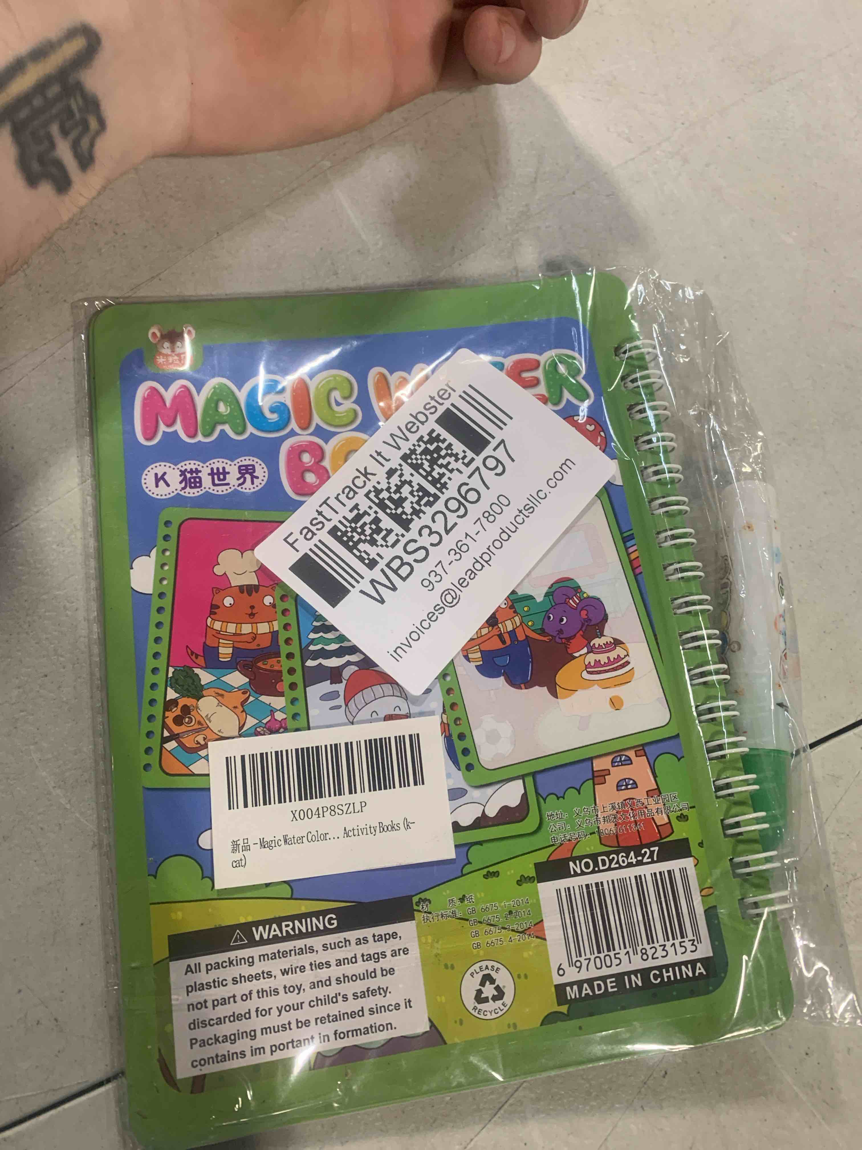 Quorlentis Magic Coloring Books for Kids, with Vehicles, Sea Life, Holiday Themes, Reusable Water Pa