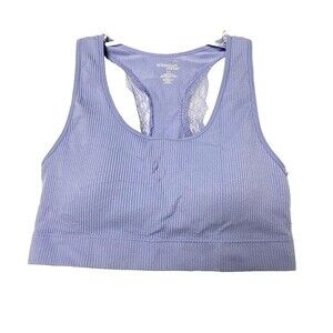 Condition photo showing New/Like New for Tranquil & True comfort bra, size medium, blue