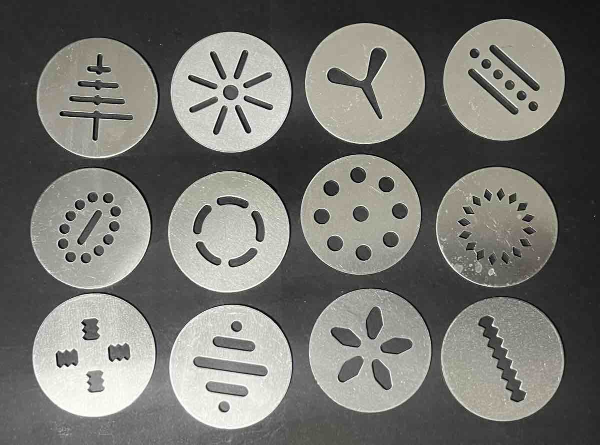 Progressive Cookie Press Set Replacement 12 Cookie Formatting Disk