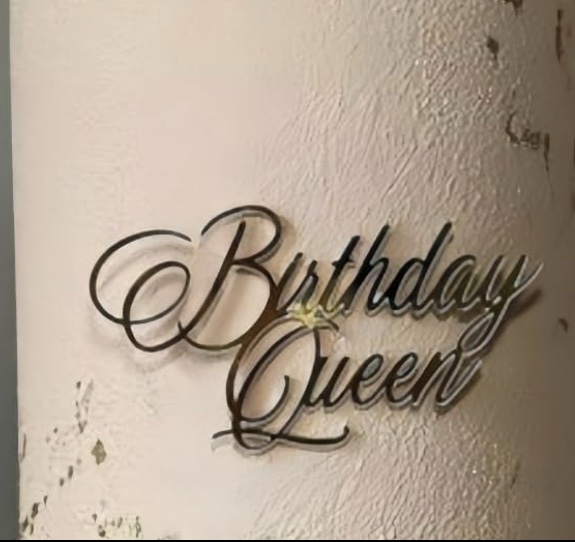 birthday queen cake topper custom cake topper acrylic golden princess birthday cake toppers decoration for wedding anniversary engagement bridal shower princess party decorations supplies