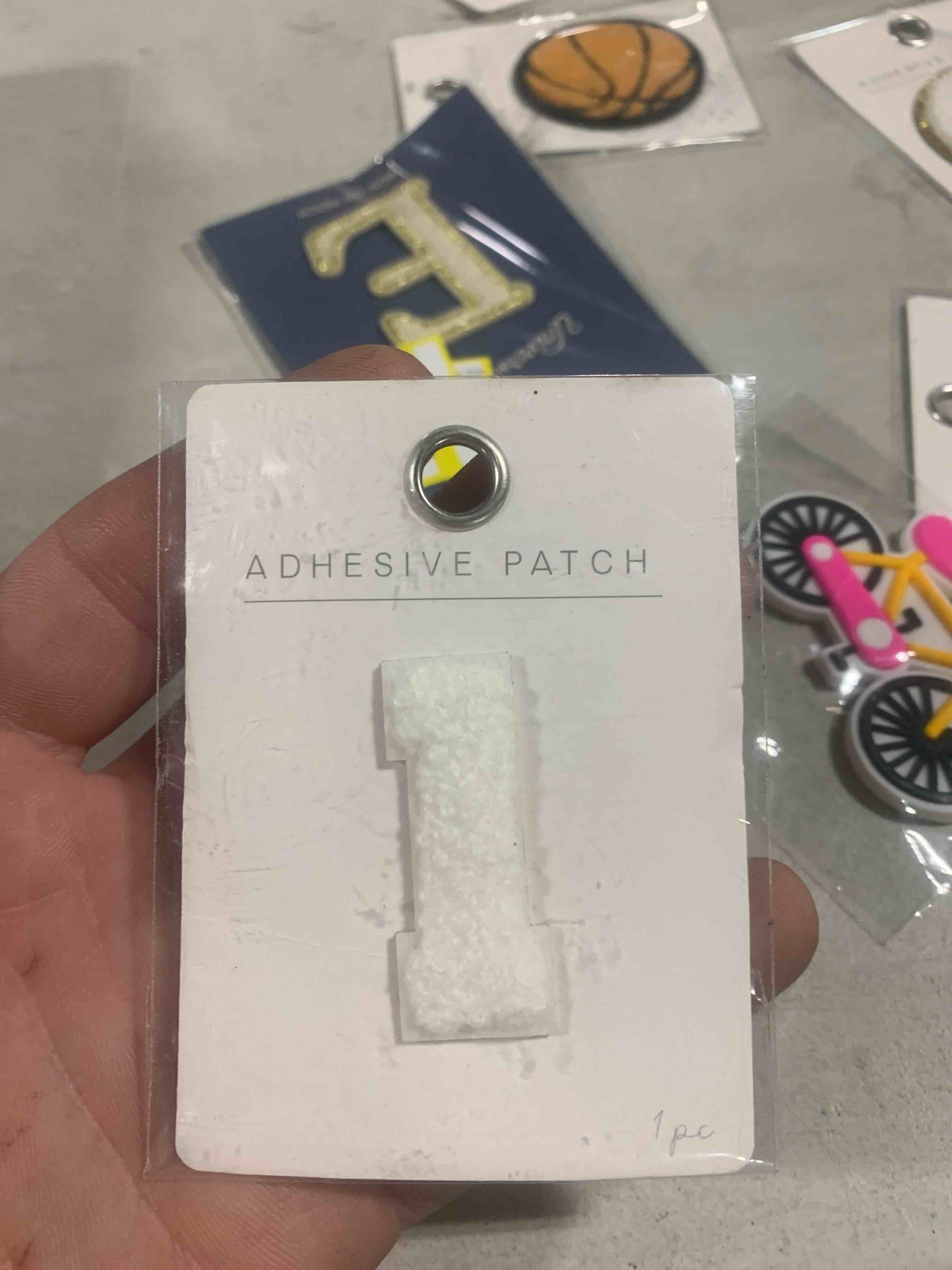 “1” adhesive patch