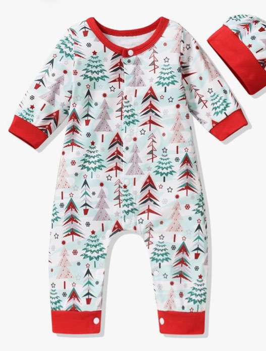 Aalizzwell Newborn Infant Baby Boys Girls Christmas Romper