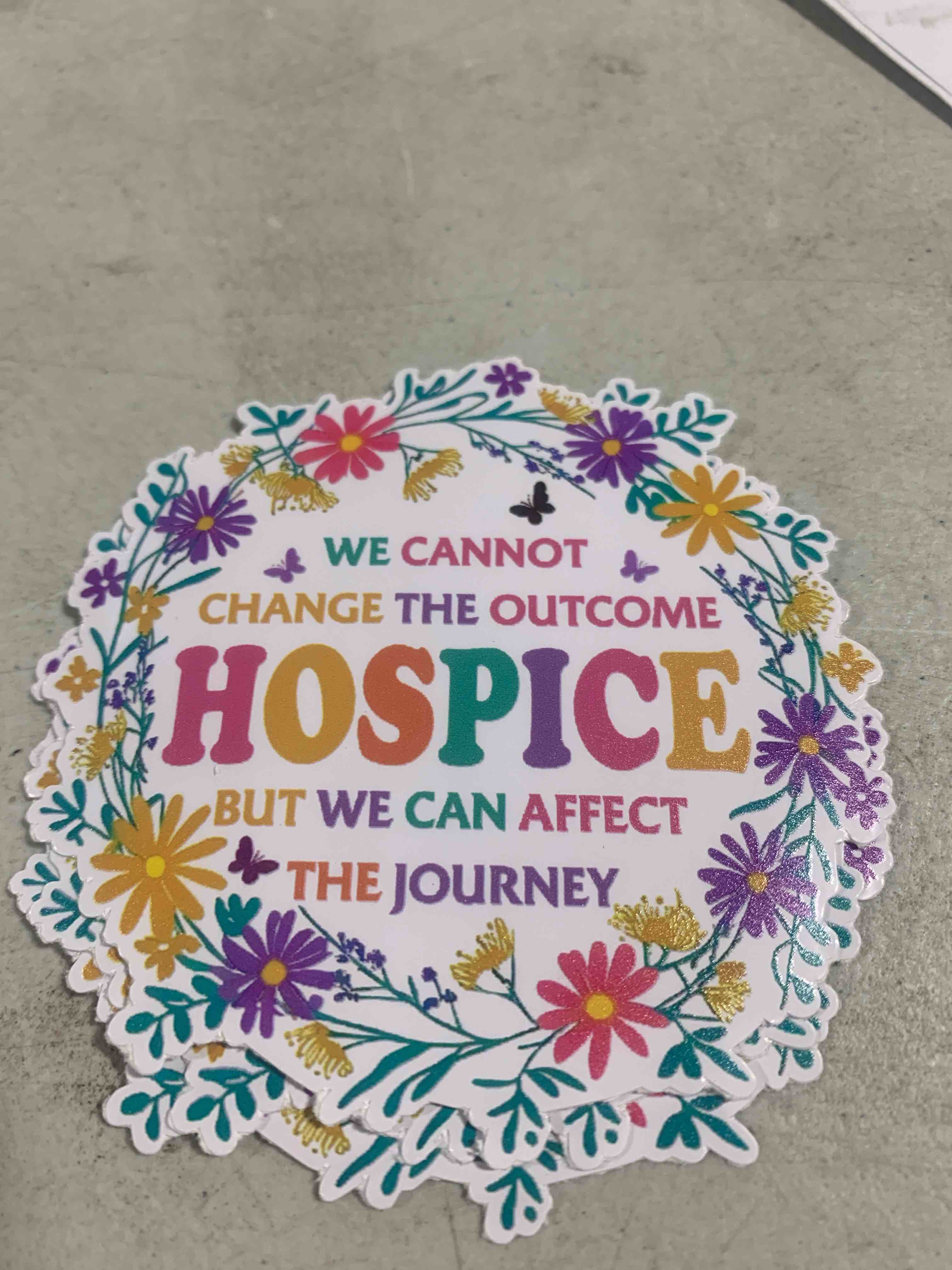 Condition photo showing New/Like New for 3 pcs hospice nurse stickers