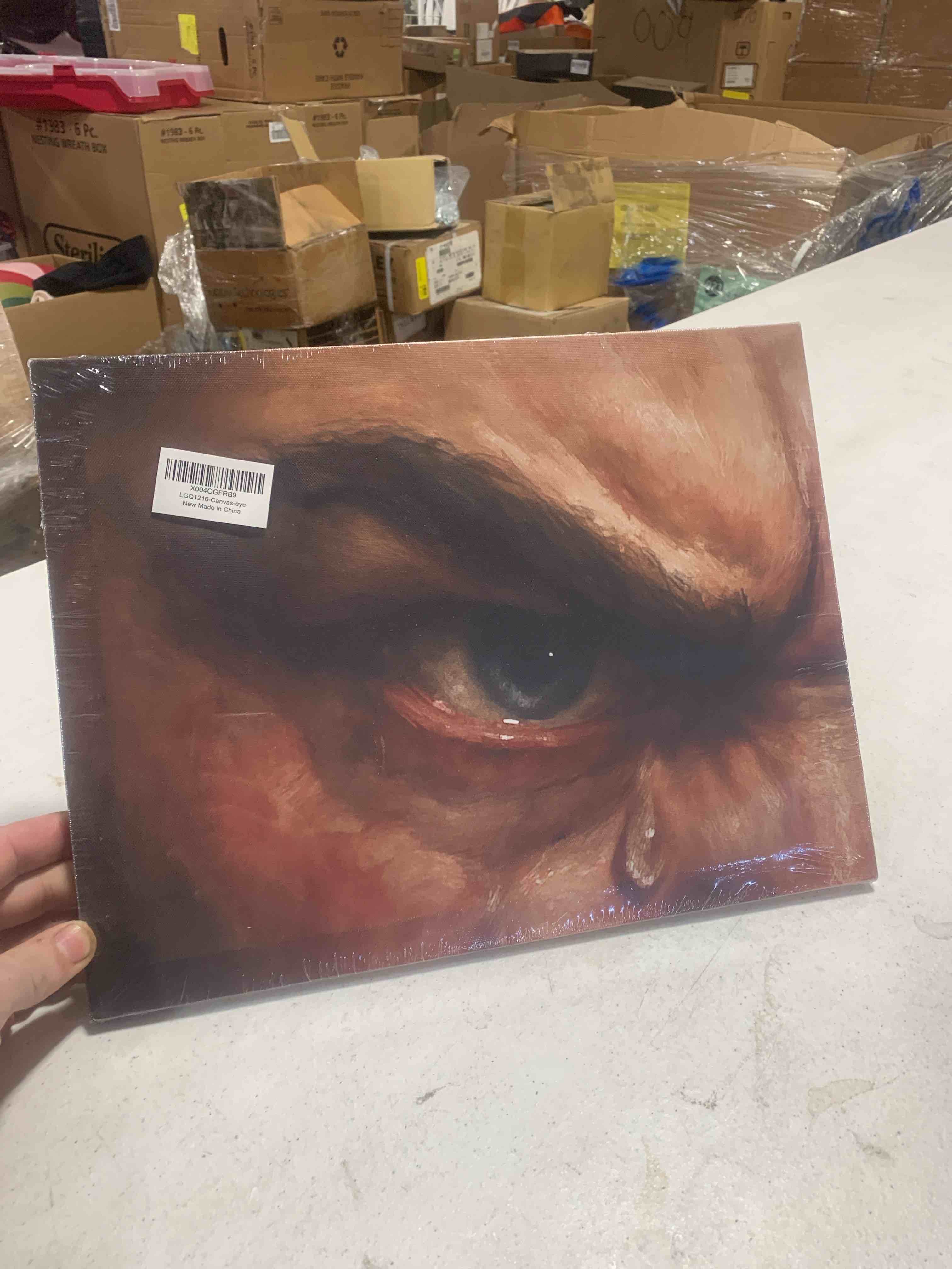 Fallen Angel Christian Wall Art, Religious Christian Gifts, Lucifer Oil Painting Canvas Framed Painting Artwork Moody Decor, Vintage Prints for Living Room Entryway Bedroom Office Decor 15x11.4 inch