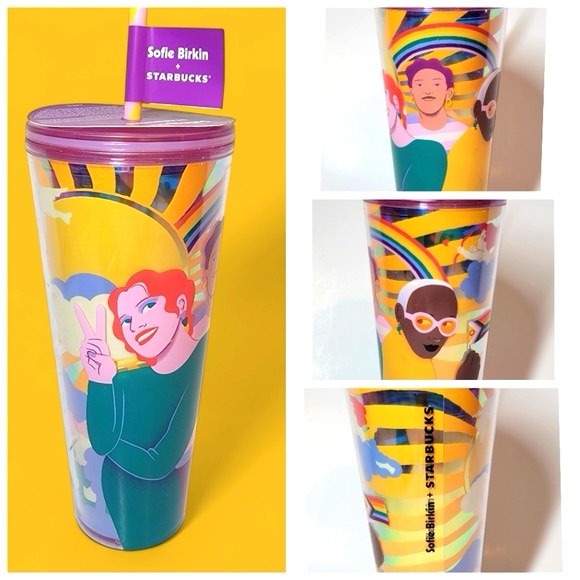 2024 Sofie Birkin Starbucks PRIDE MONTH EXCLUSIVE Summer Sun Cup Tumbler
